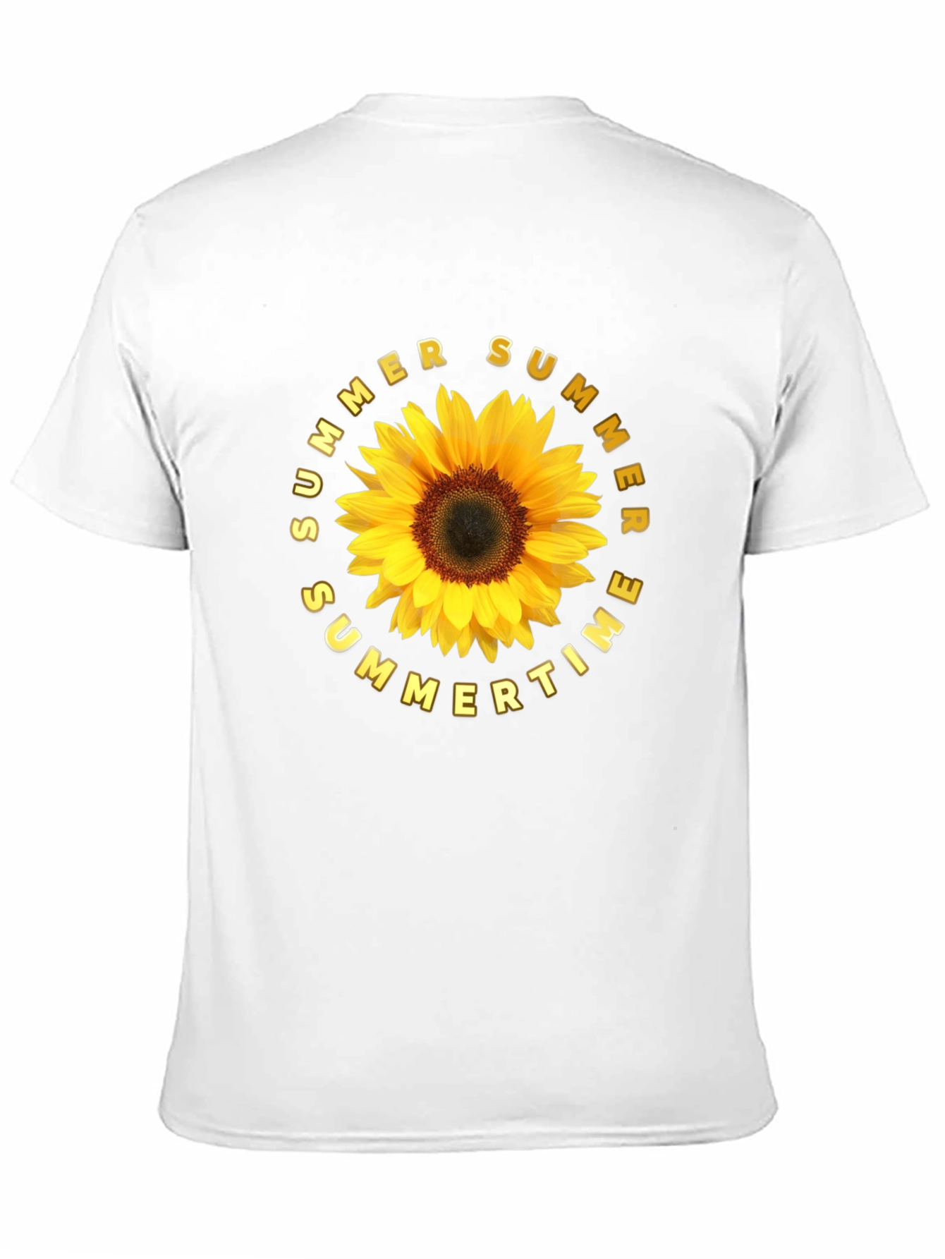 Summer Sunflower Graphic Tee - Black Unisex T-Shirt
