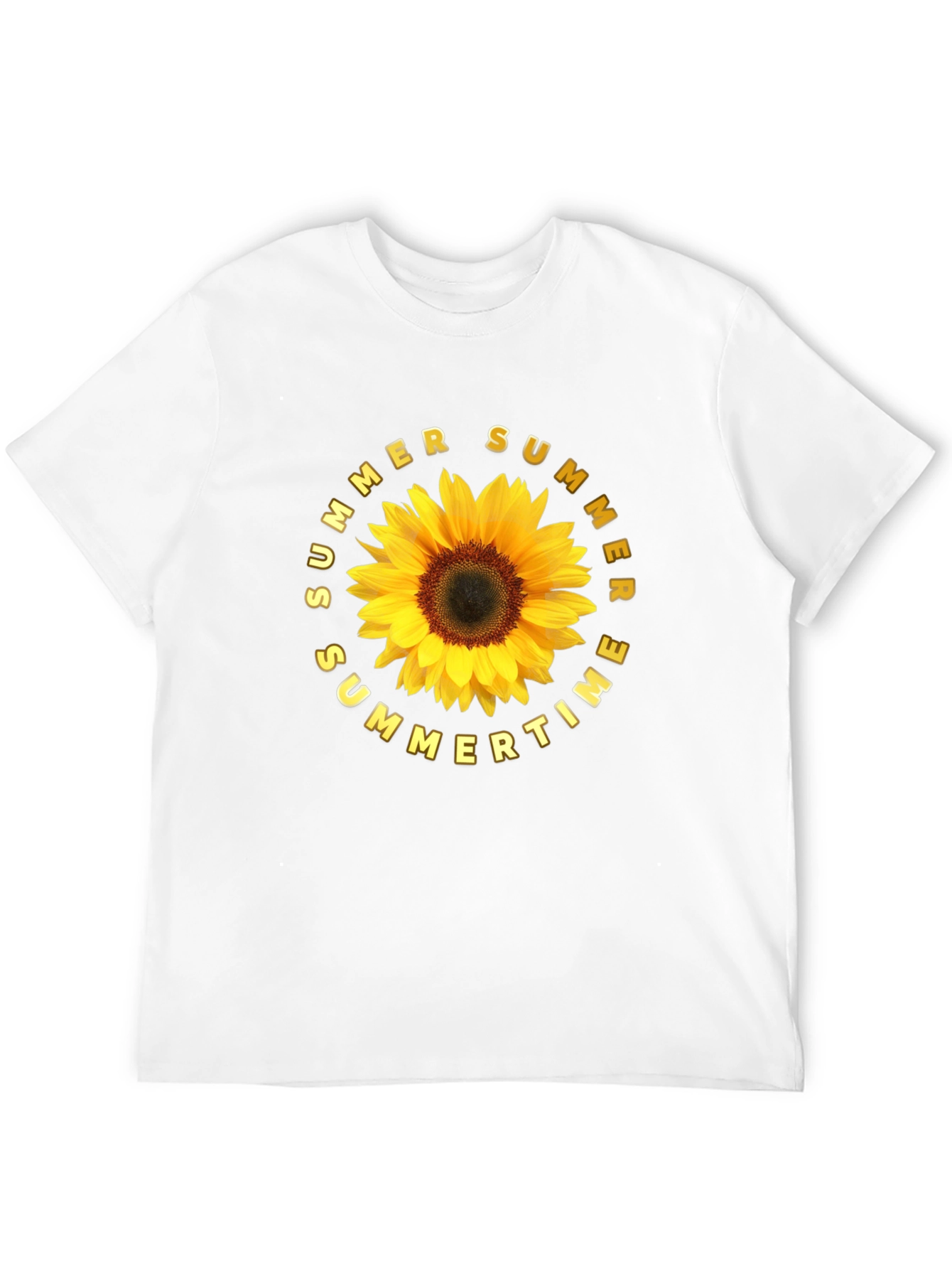 Summer Sunflower Graphic Tee - Black Unisex T-Shirt