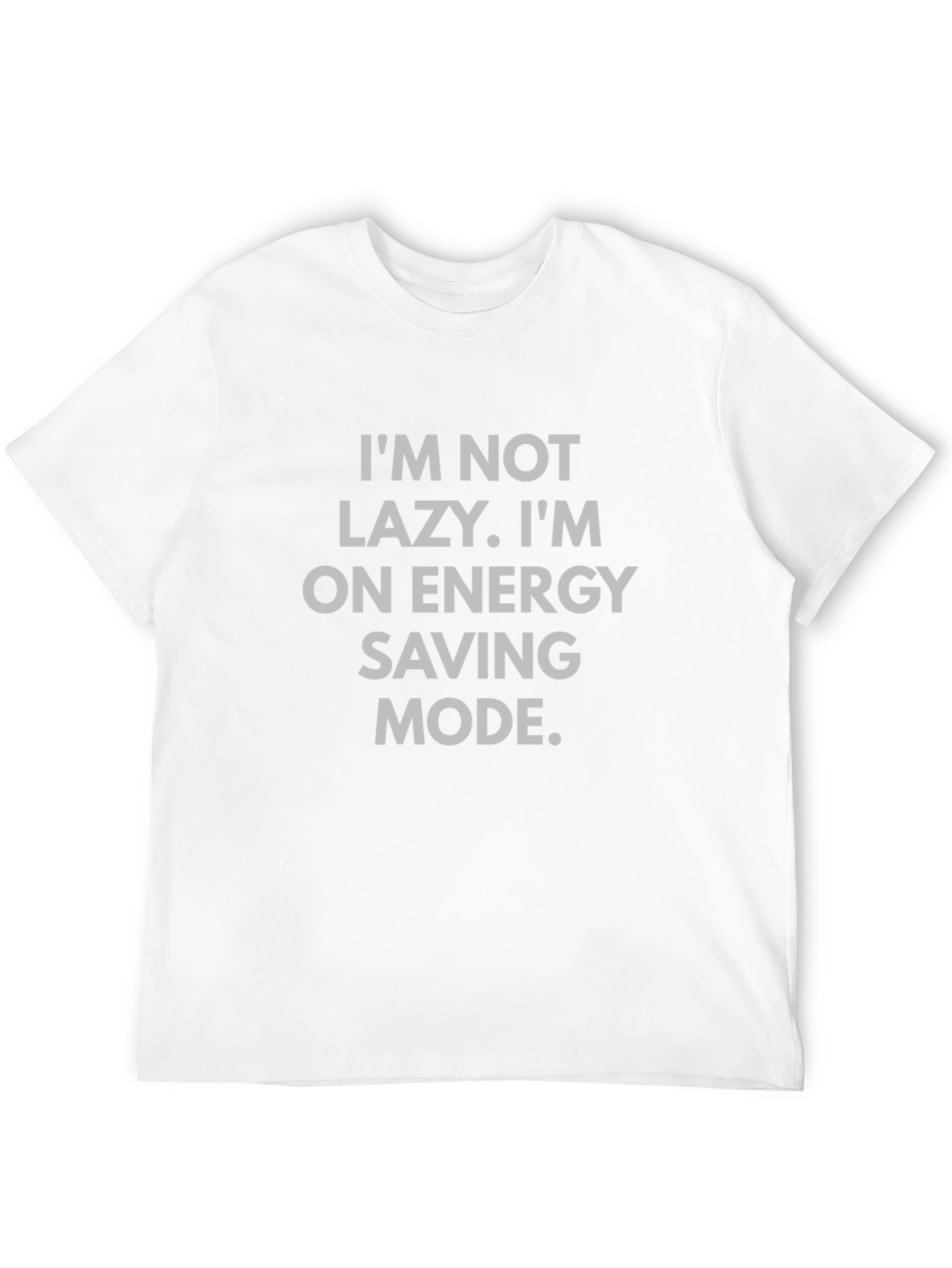 Funny Energy Saving Mode Black T-Shirt