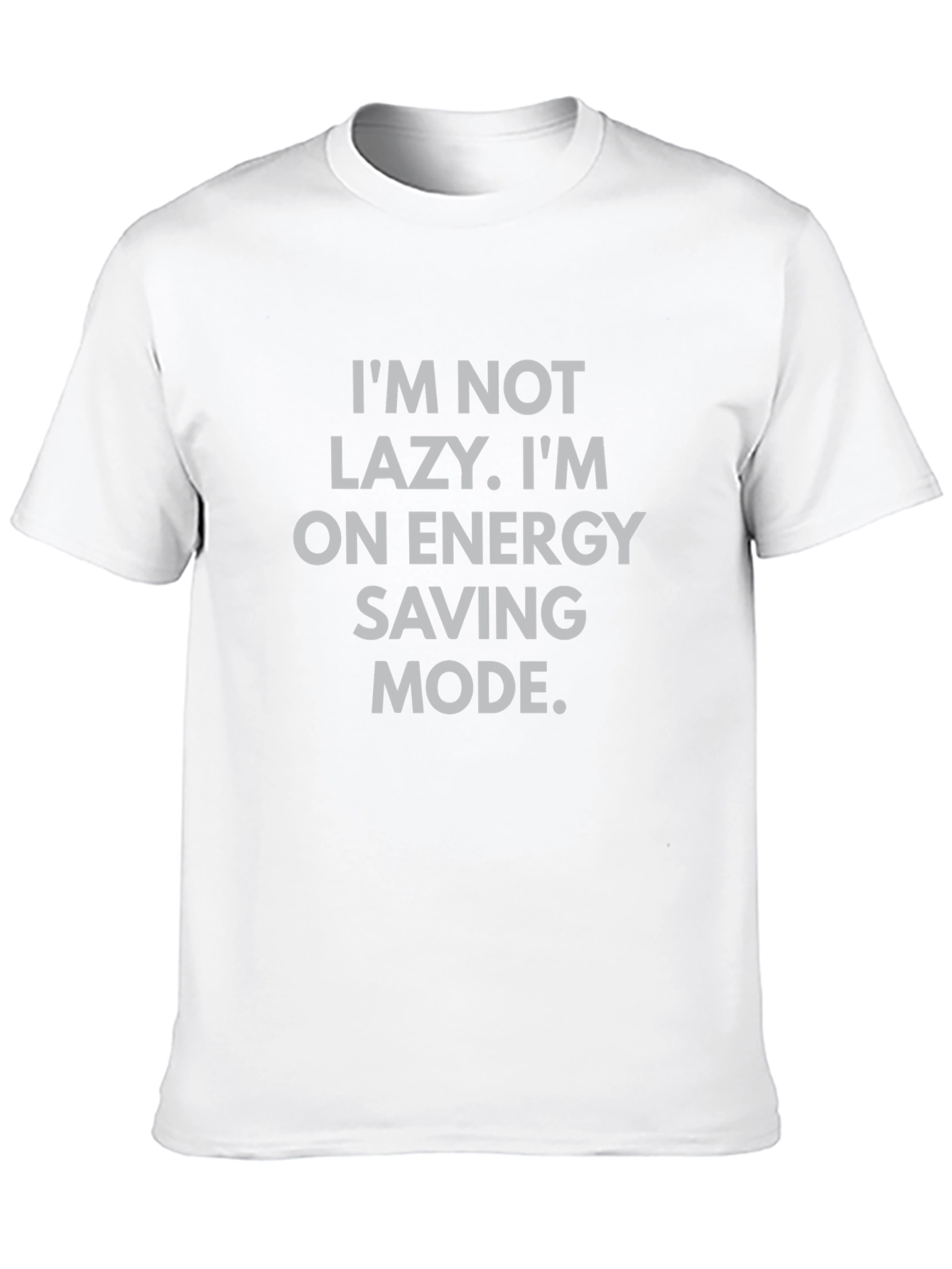 Funny Energy Saving Mode Black T-Shirt