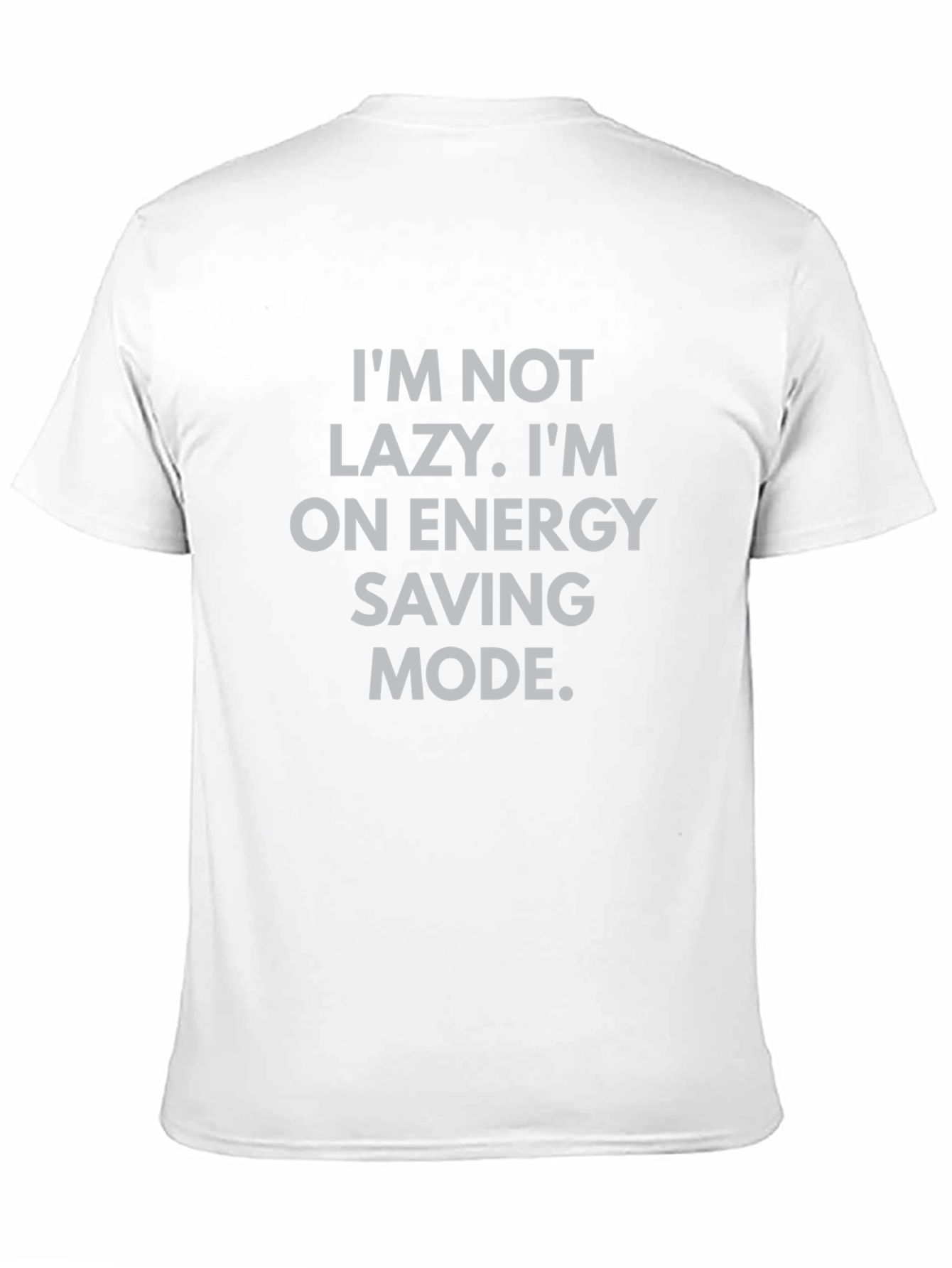 Funny Energy Saving Mode Black T-Shirt