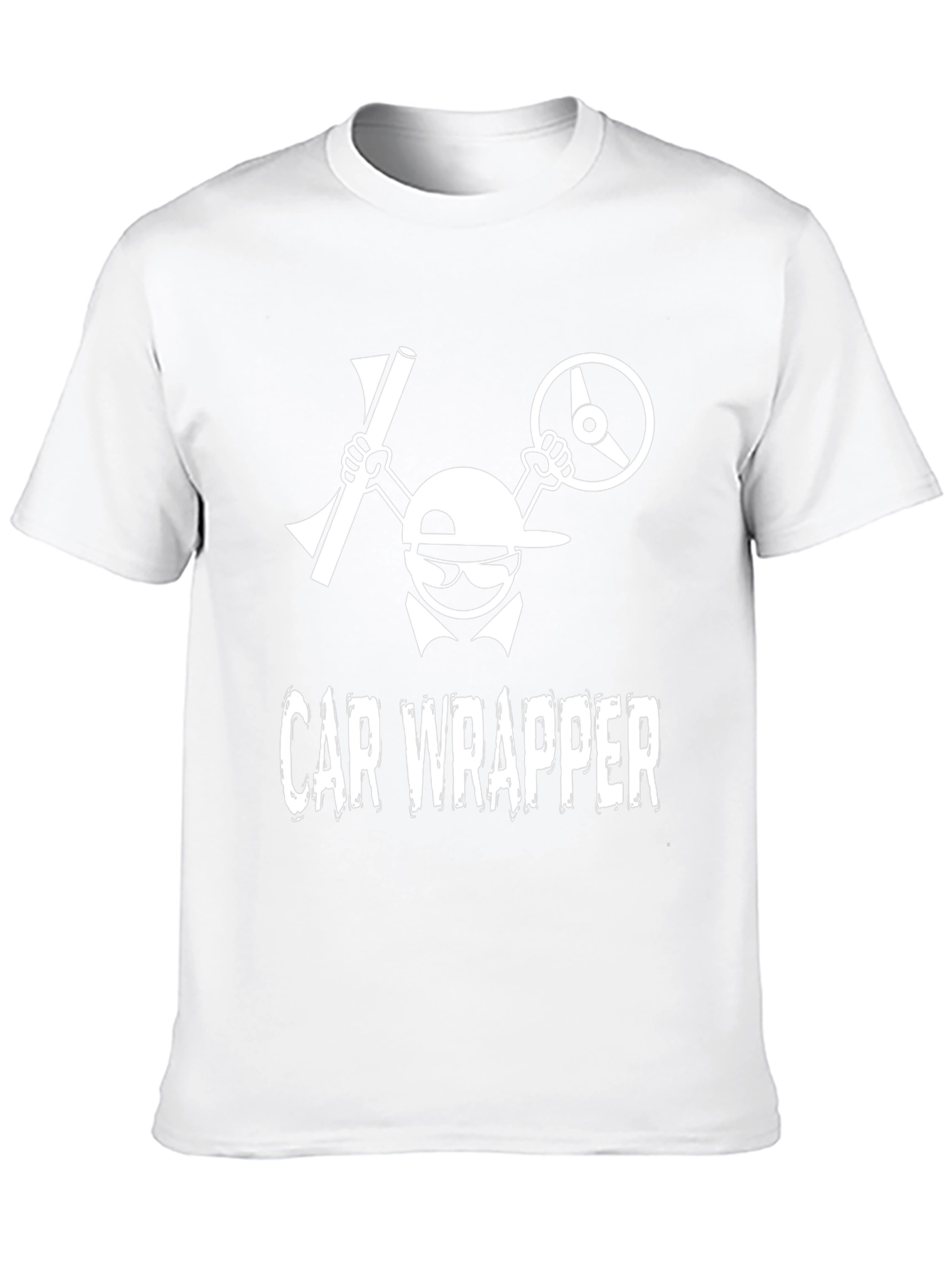Car Wrapper Graphic T-Shirt - Automotive Wrap Design