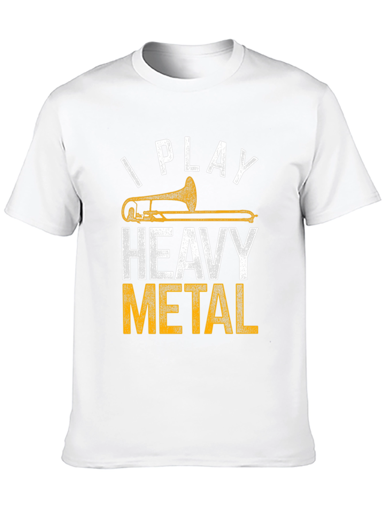 Heavy Metal Trombone Player Black T-Shirt