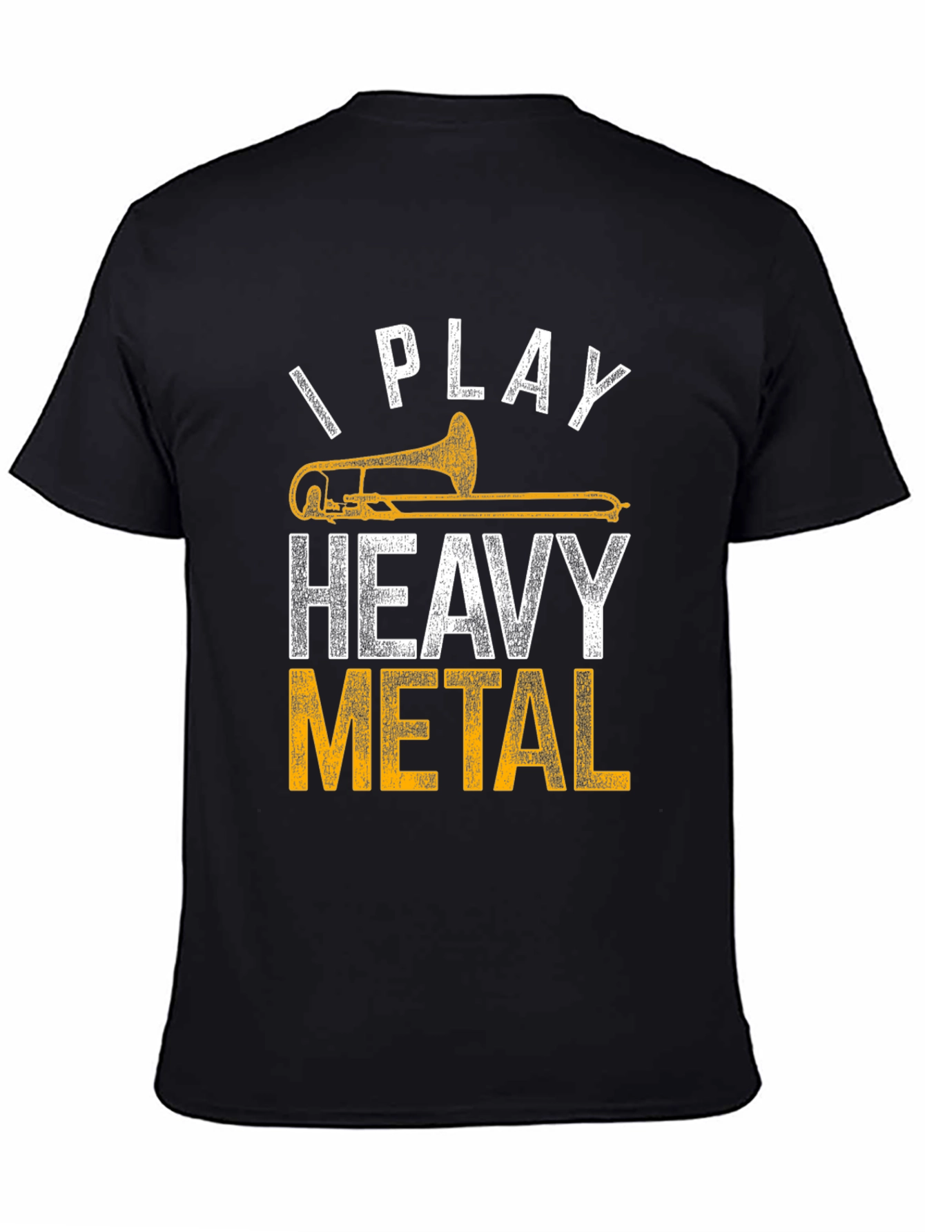 Heavy Metal Trombone Player Black T-Shirt