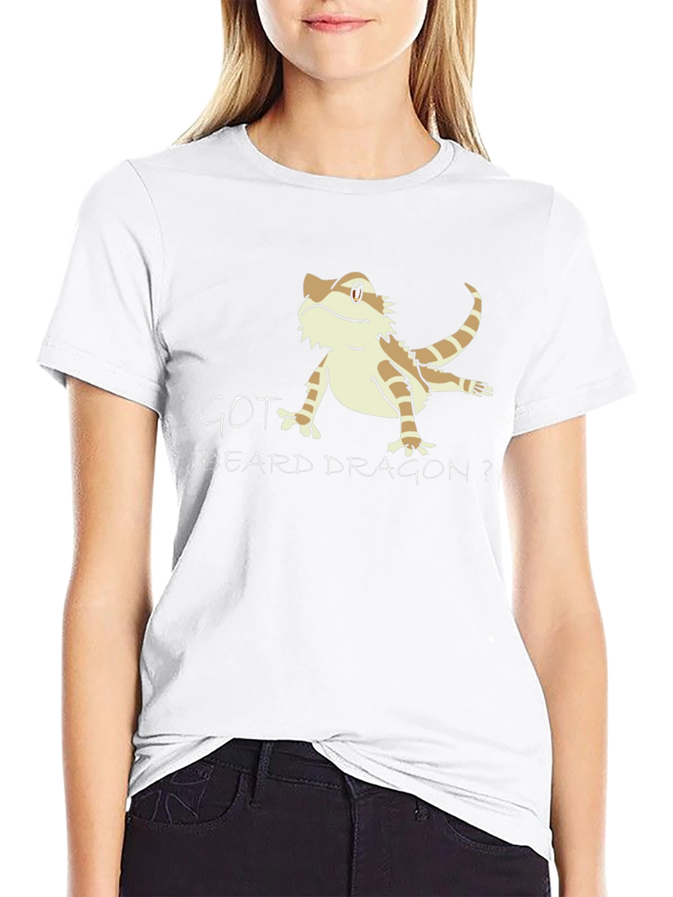 Got Beard Dragon? Black Graphic T-Shirt