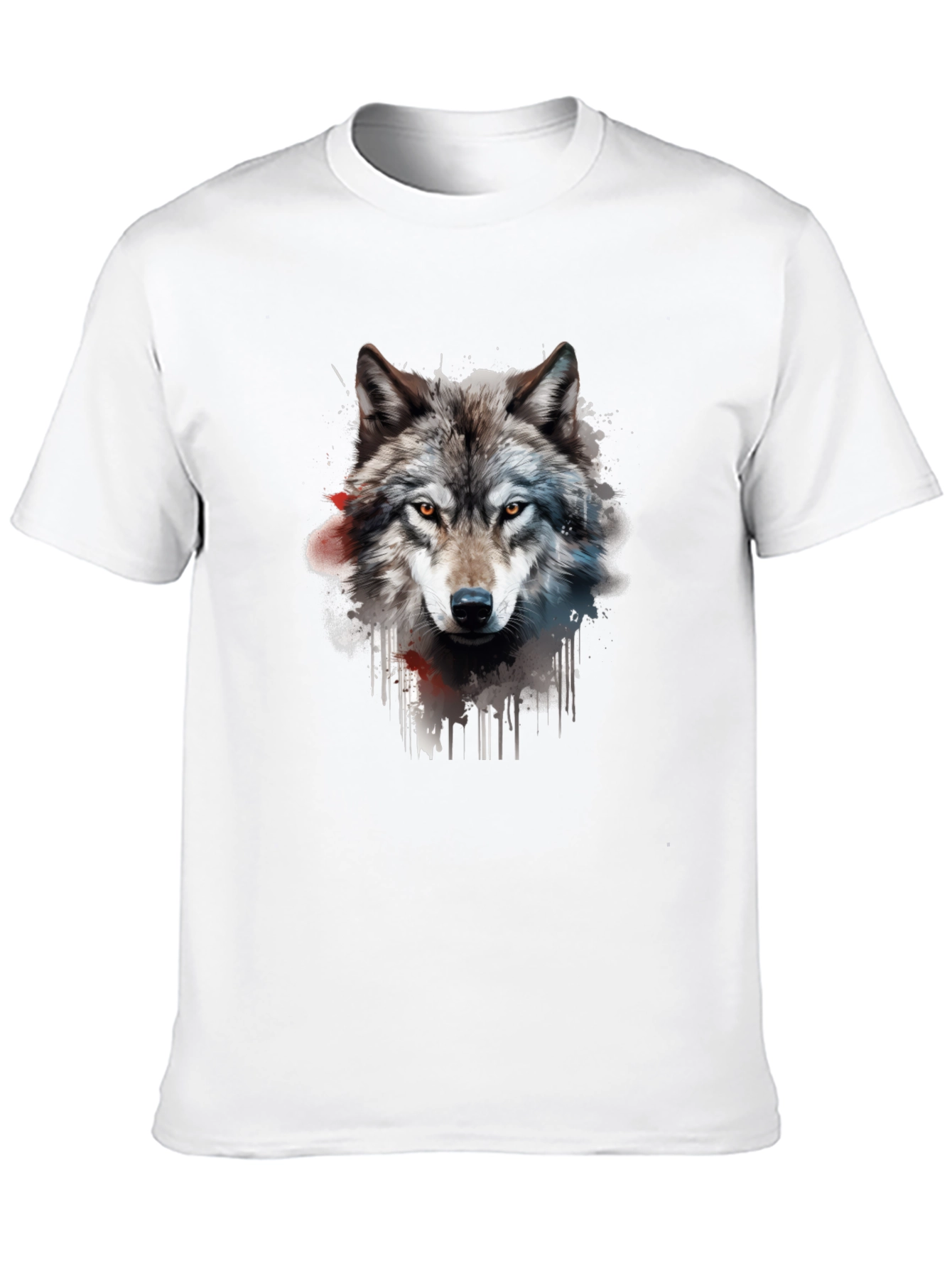 Wolf Graphic T-Shirt - Mens Black Tee