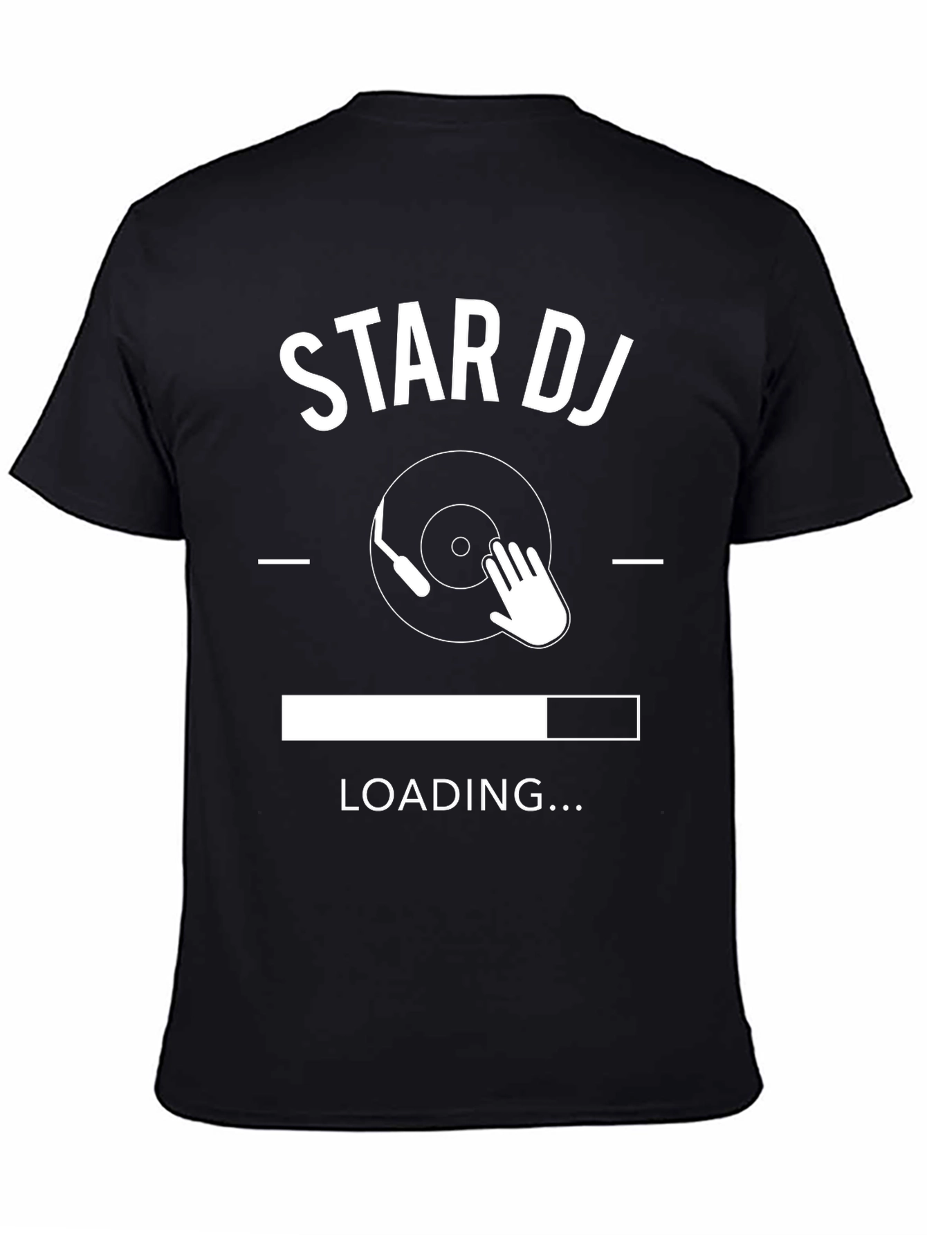 Star DJ Loading T-Shirt - Black
