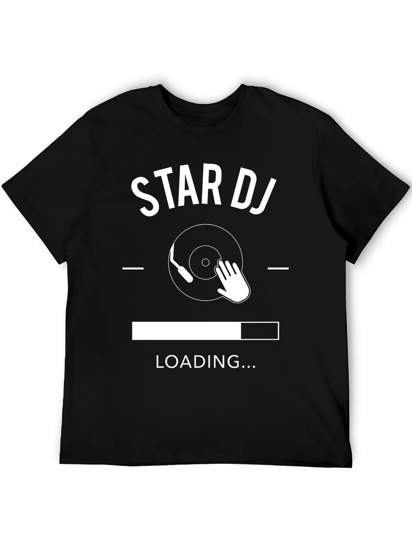 Star DJ Loading T-Shirt - Black
