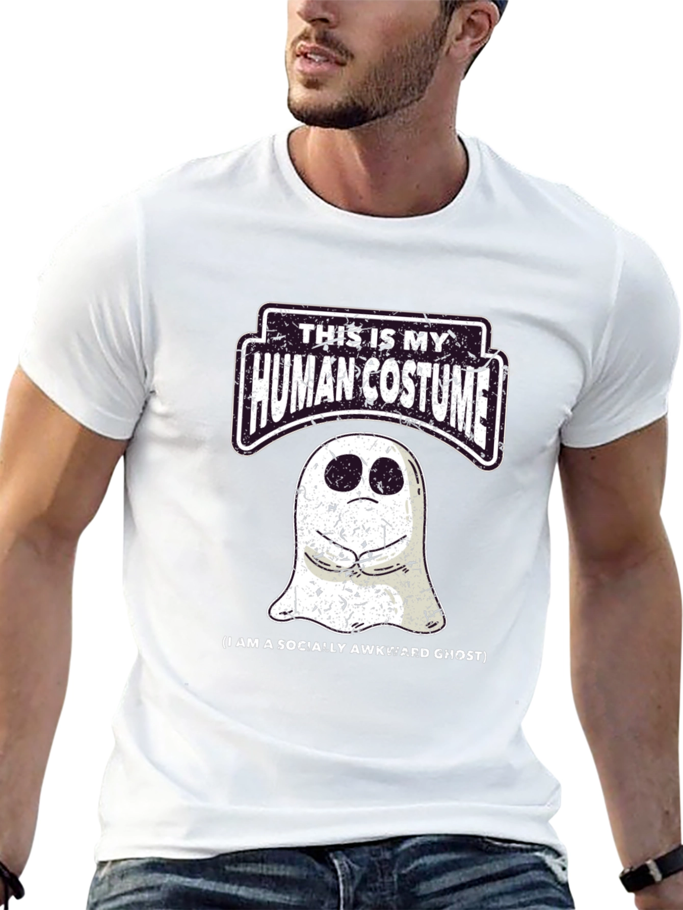 Socially Awkward Ghost Graphic Tee