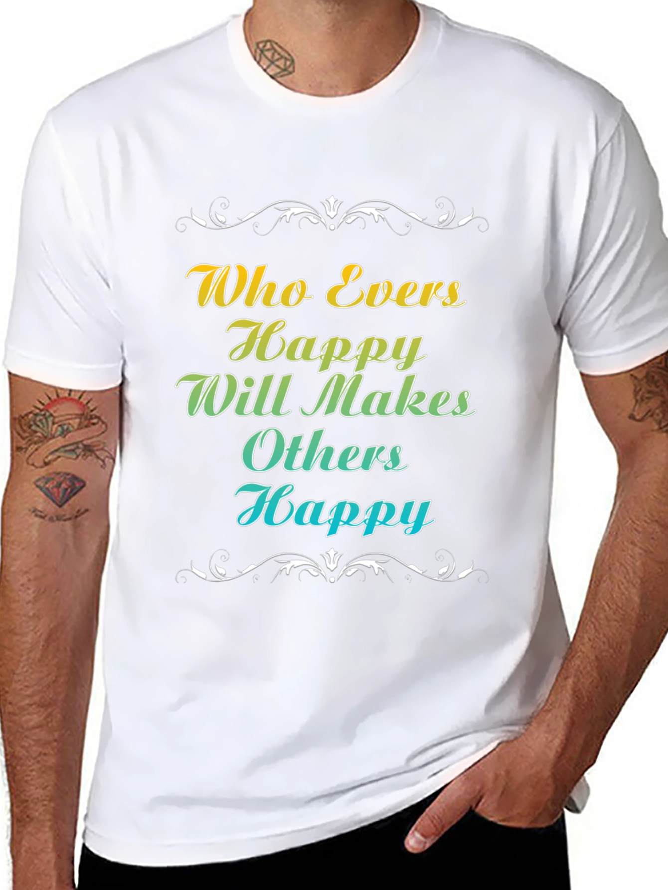 Happy Makes Happy T-Shirt - Motivational Tee