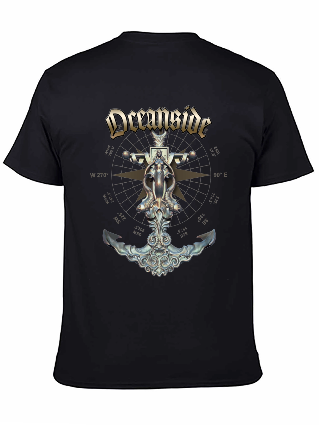 Oceanside Anchor Compass Graphic T-Shirt