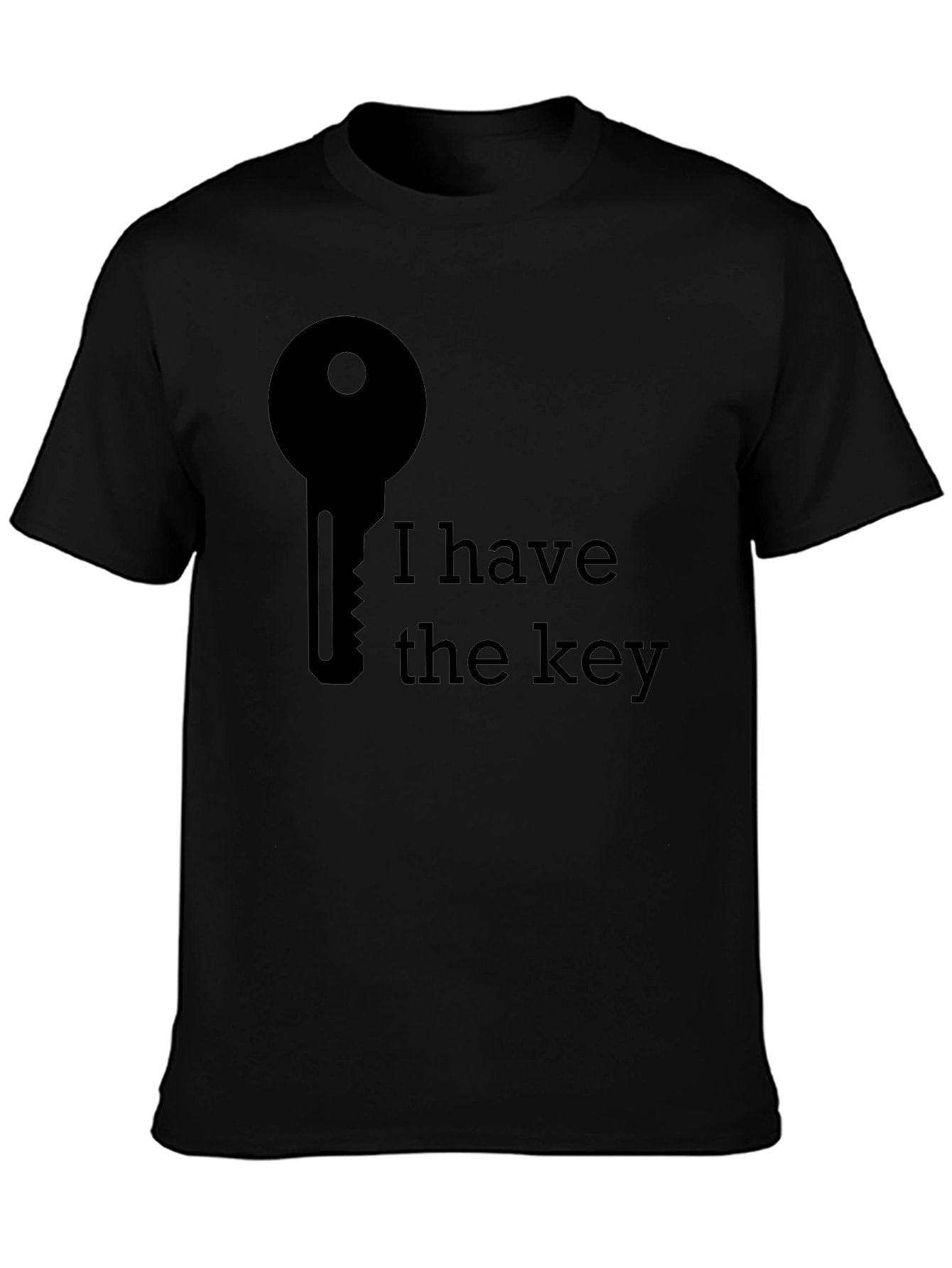 I Have The Key Graphic Tee - Black T-Shirt