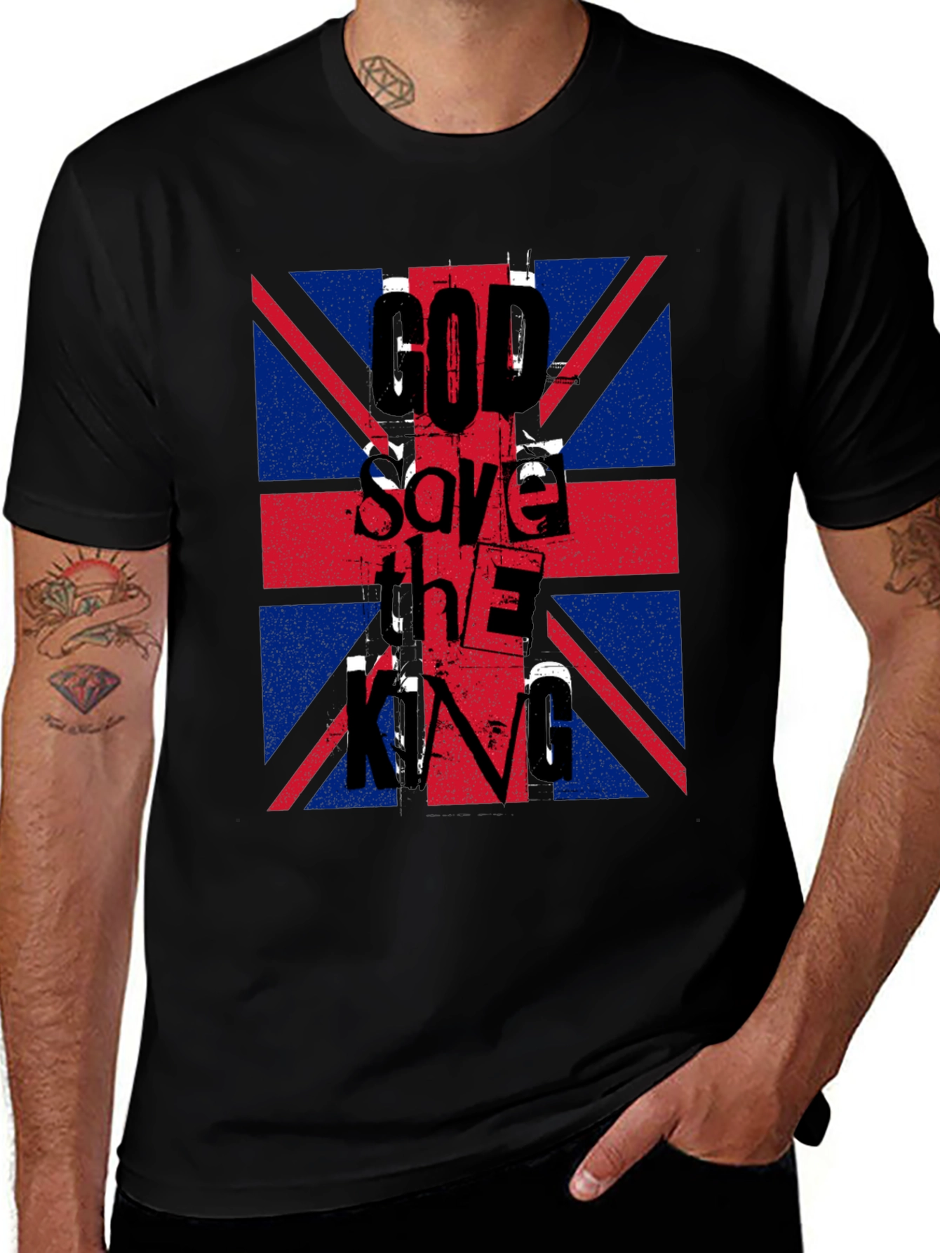 Union Jack God Save The King Graphic Tee
