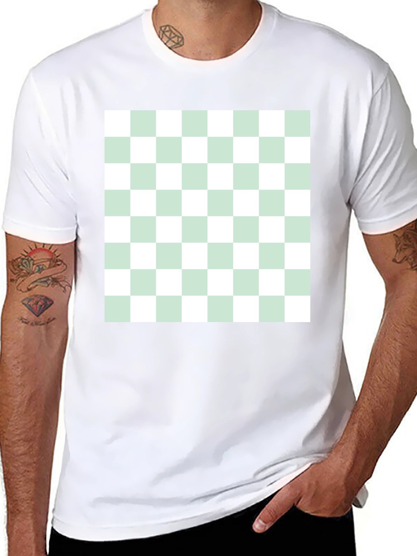 Checkered Tee - Classic Style