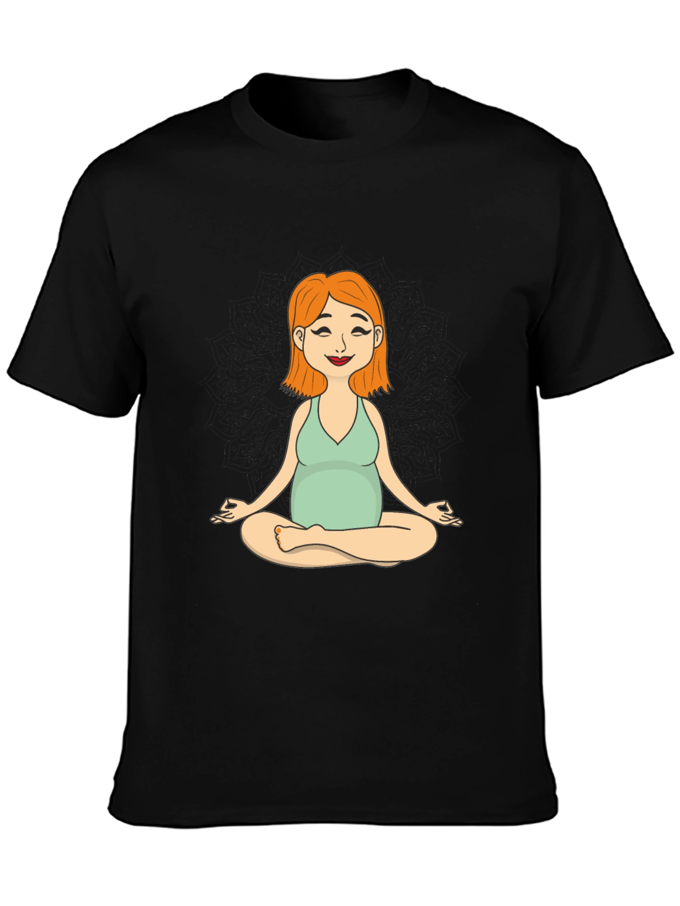 Maternity Yoga Meditation Tee - Soft Cotton Comfort