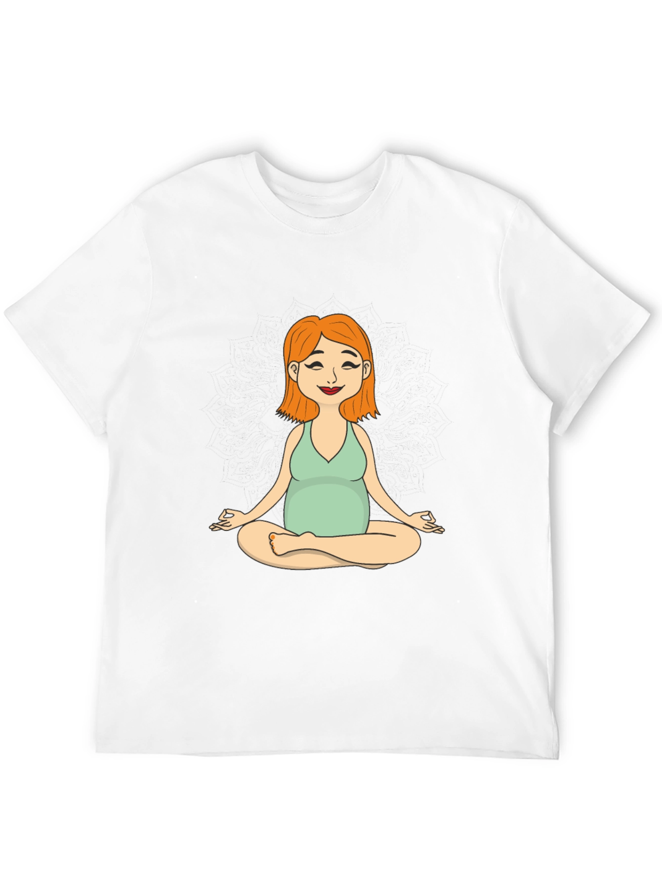 Maternity Yoga Meditation Tee - Soft Cotton Comfort