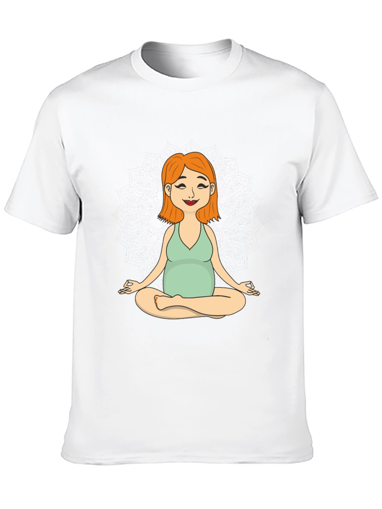 Maternity Yoga Meditation Tee - Soft Cotton Comfort