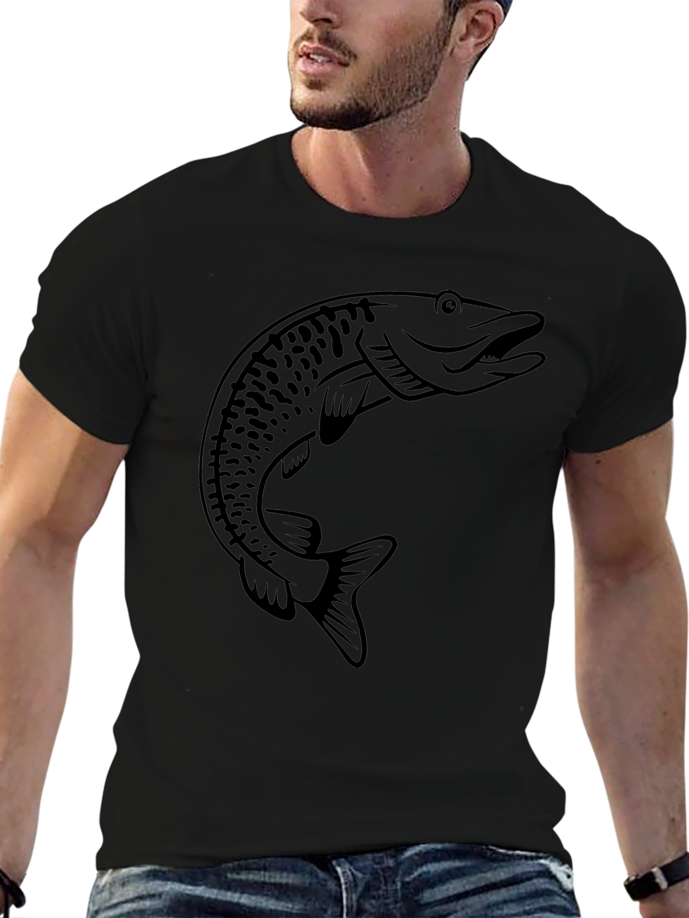 Muskie Fish Graphic T-Shirt