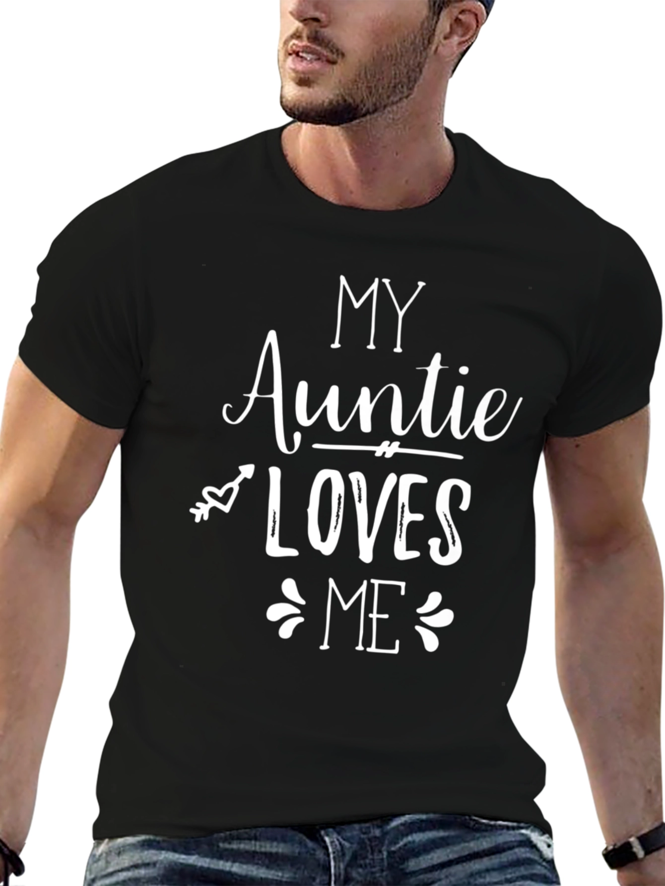 My Auntie Loves Me Black T-Shirt