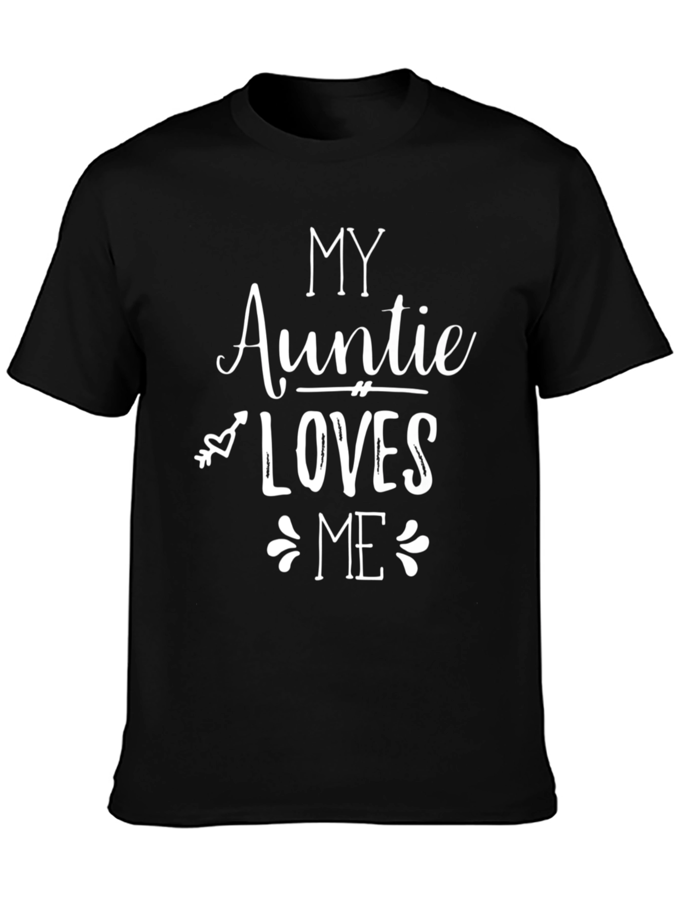 My Auntie Loves Me Black T-Shirt