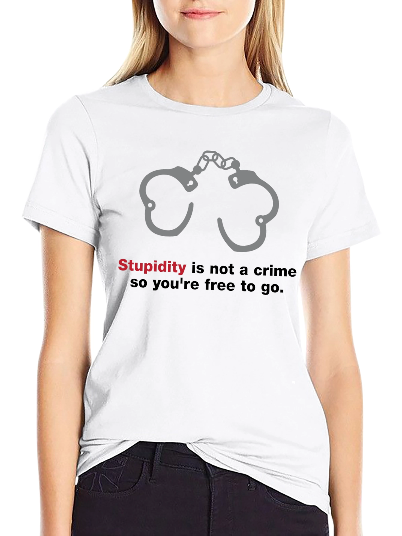 Stupidity Is Not a Crime Graphic T-Shirt