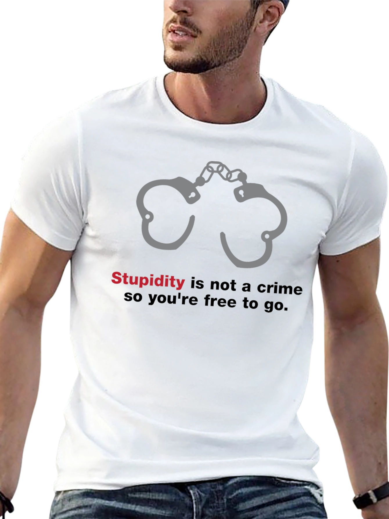 Stupidity Is Not a Crime Graphic T-Shirt