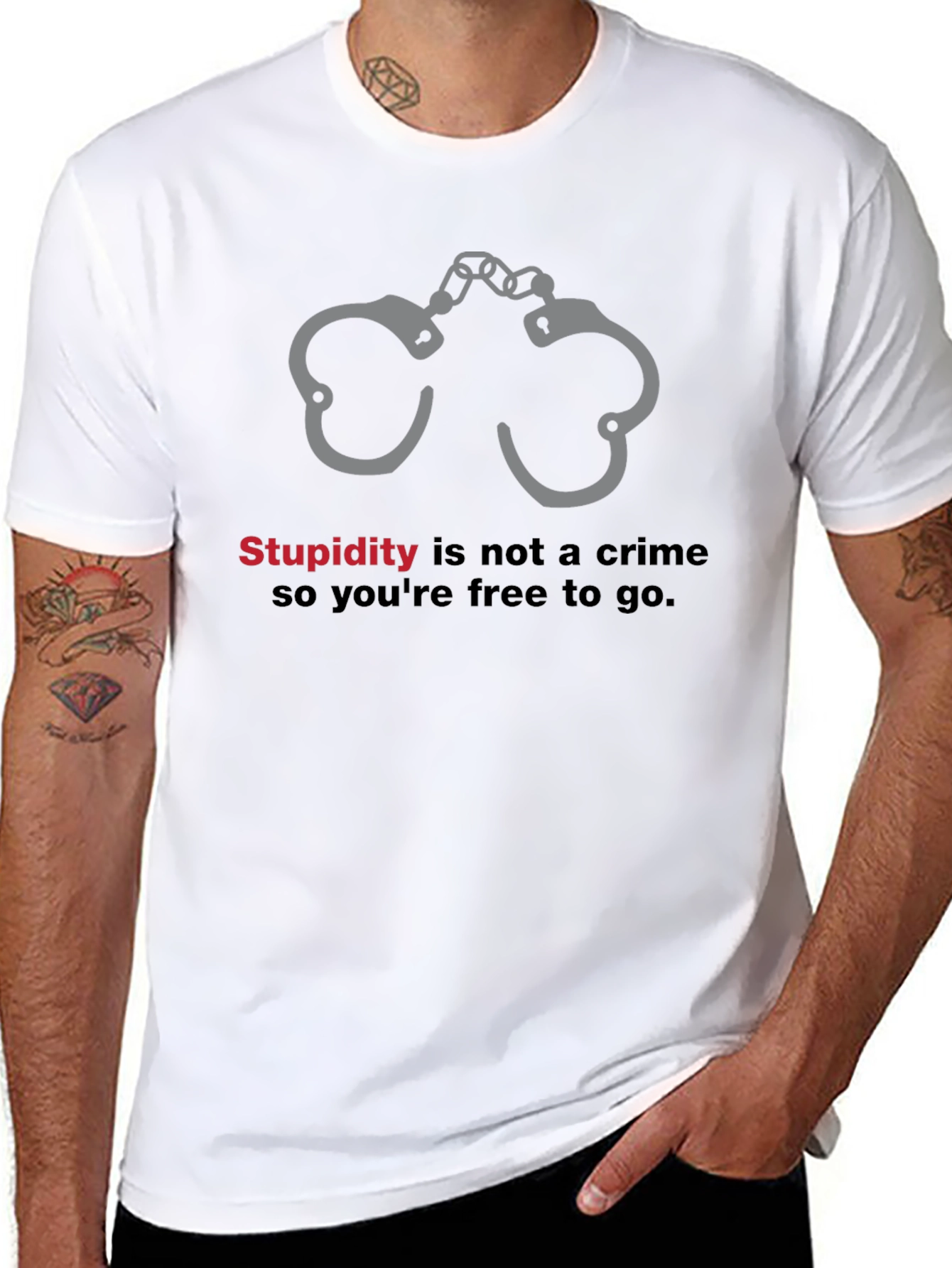 Stupidity Is Not a Crime Graphic T-Shirt
