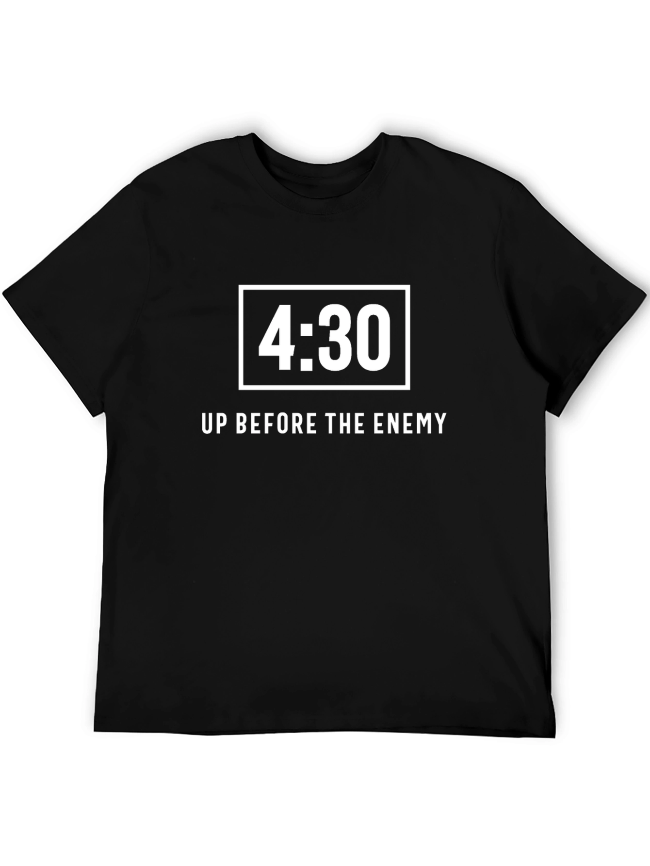4:30 Up Before The Enemy Black T-Shirt