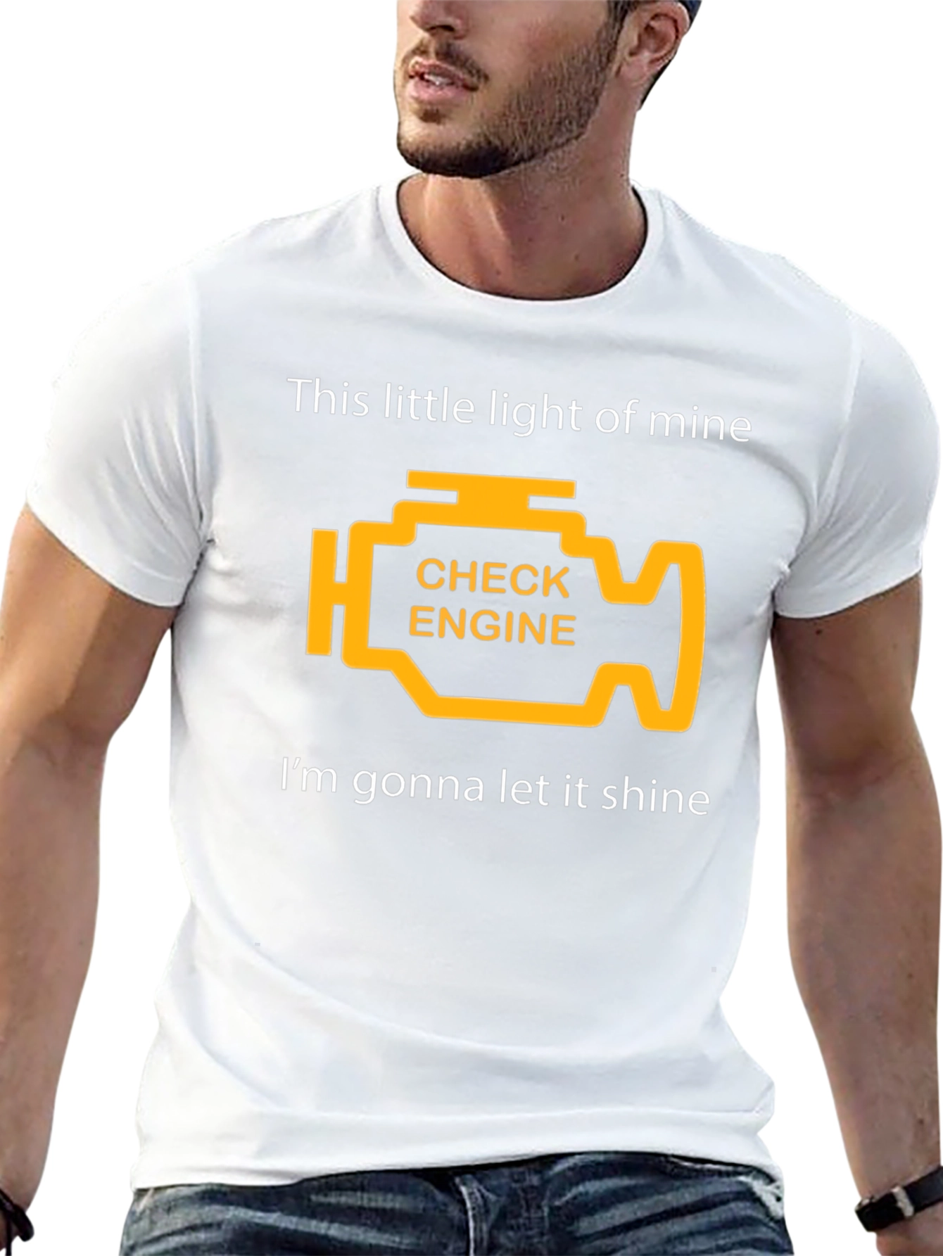 Check Engine Light T-Shirt - Let It Shine!