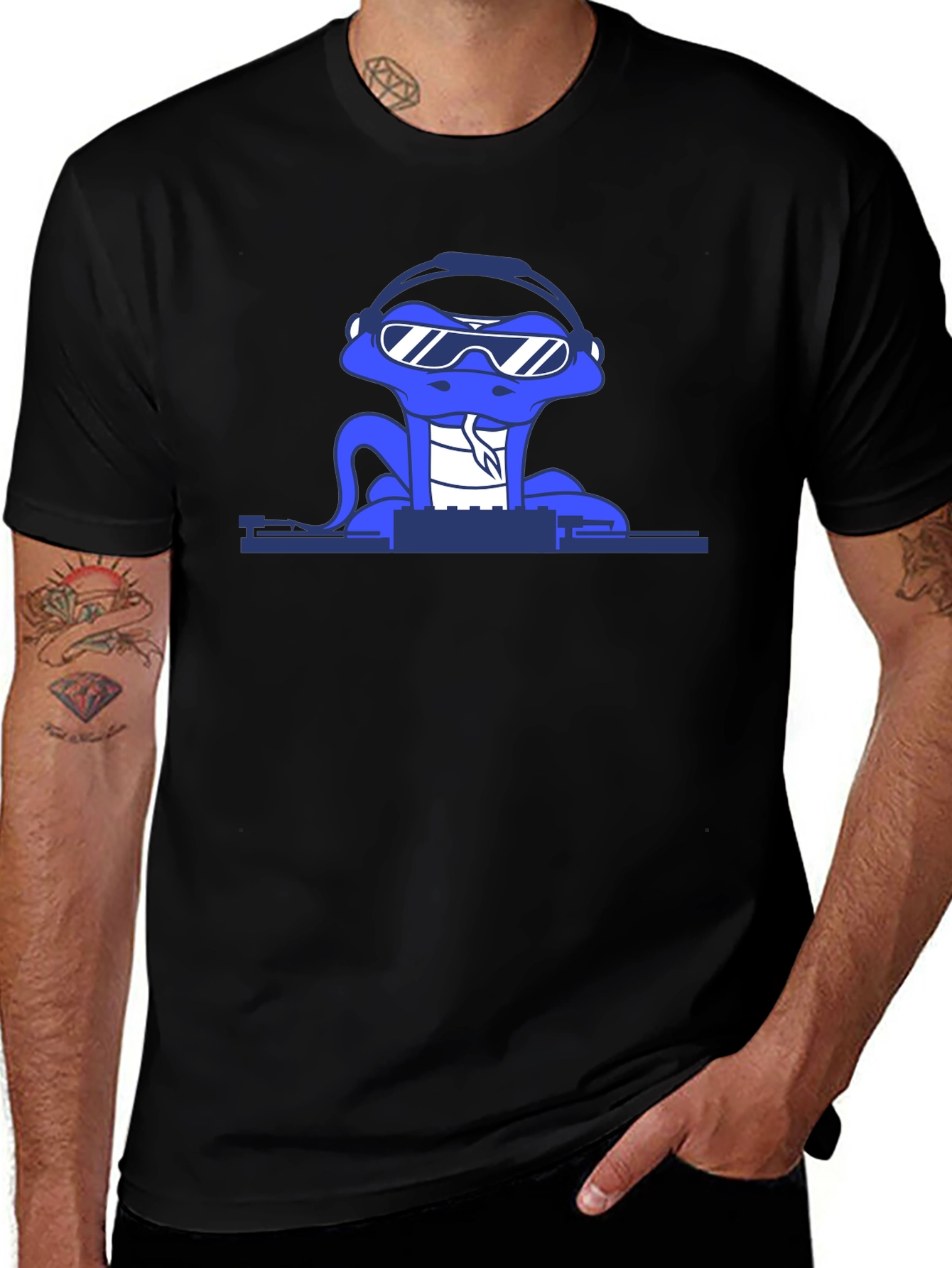 DJ Snake T-Shirt - Cool Reptile Graphic Tee