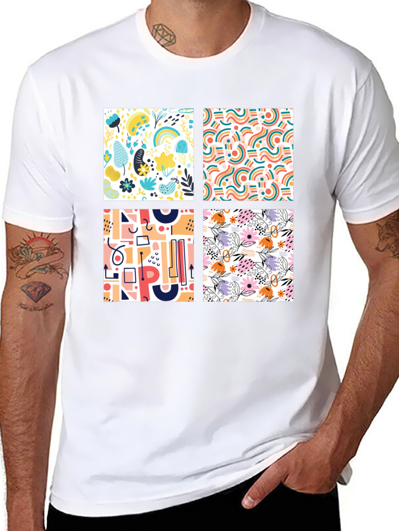 Abstract Pattern Tee - Modern Design