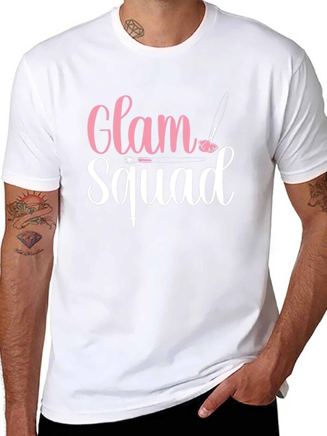 Glam Squad Graphic T-Shirt - Makeup Artist Tee