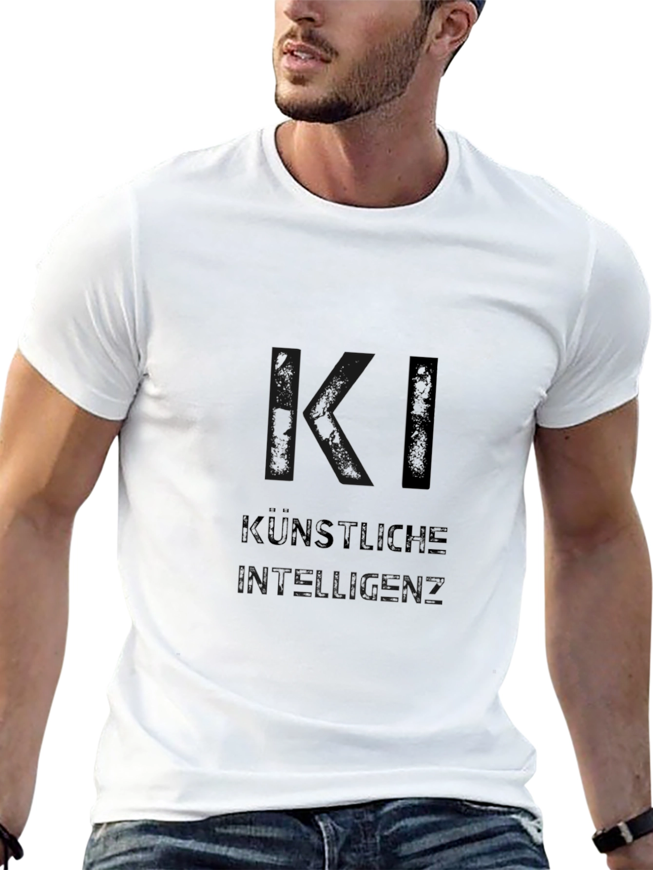 KI Kunstliche Intelligenz Black T-Shirt