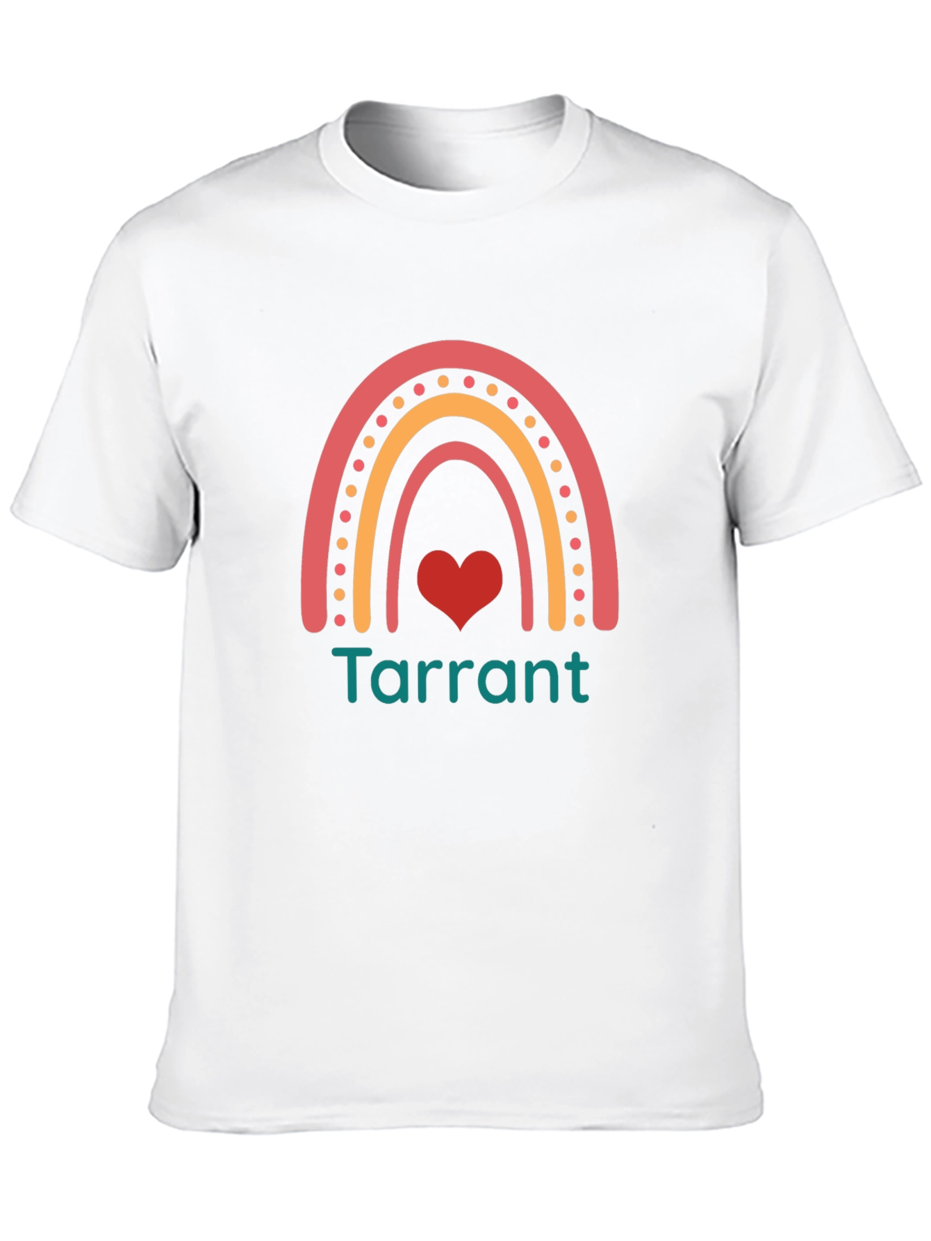 Rainbow Tarrant Heart Graphic Tee