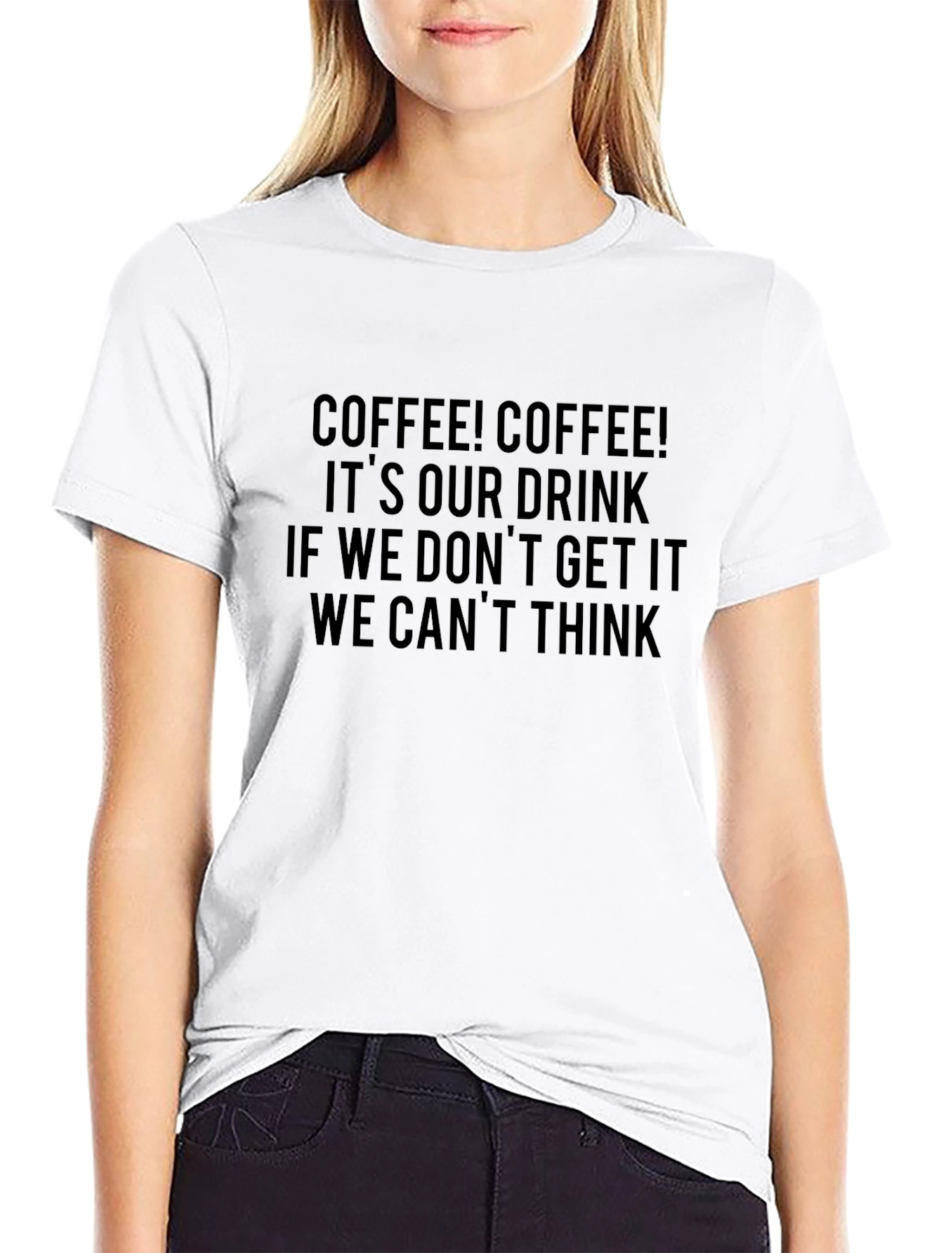 Coffee Lovers Graphic Tee - Cant Think Design