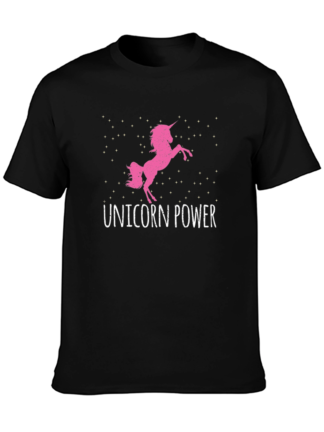 Unicorn Power Black T-Shirt
