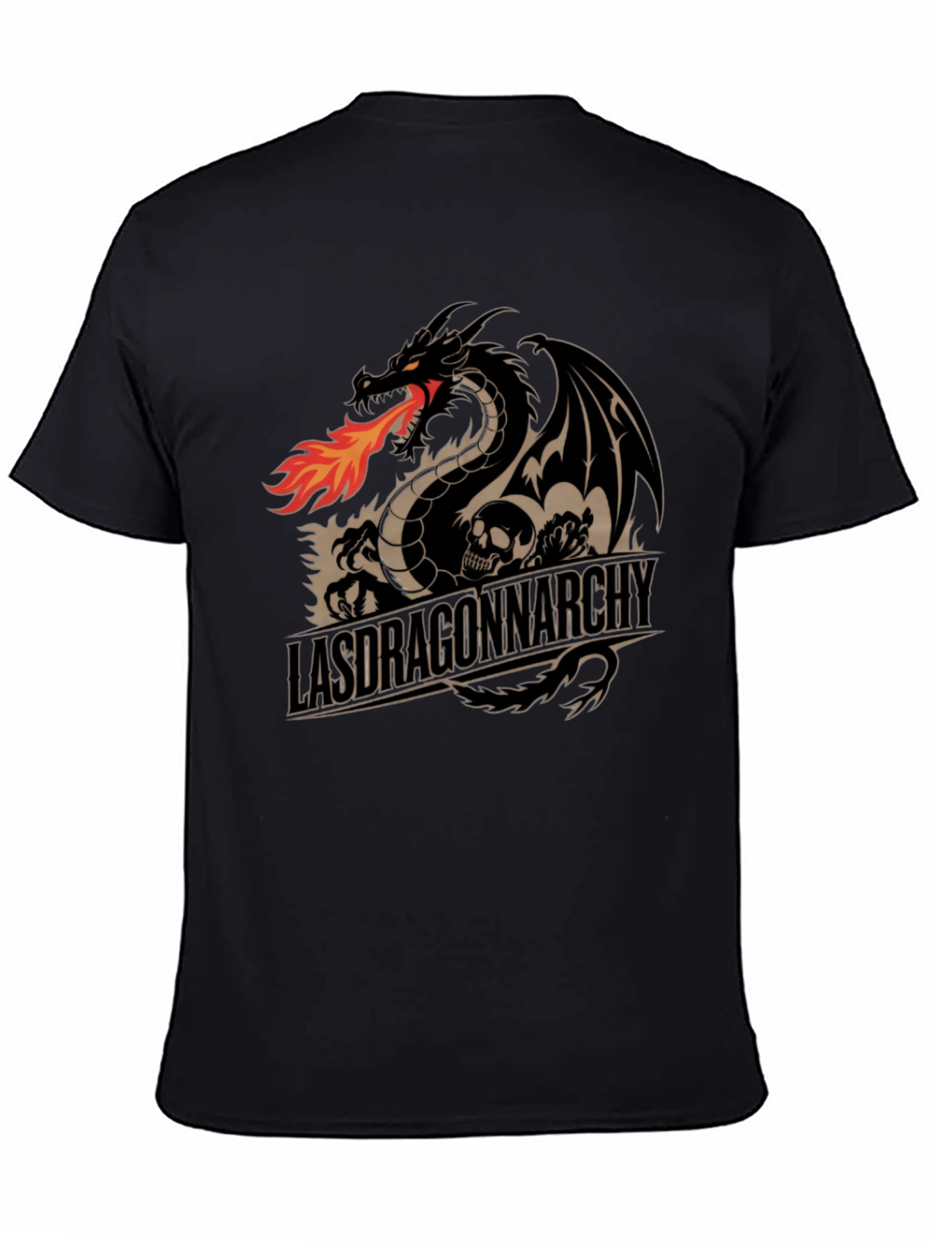 Dragon Anarchy Black Graphic Tee