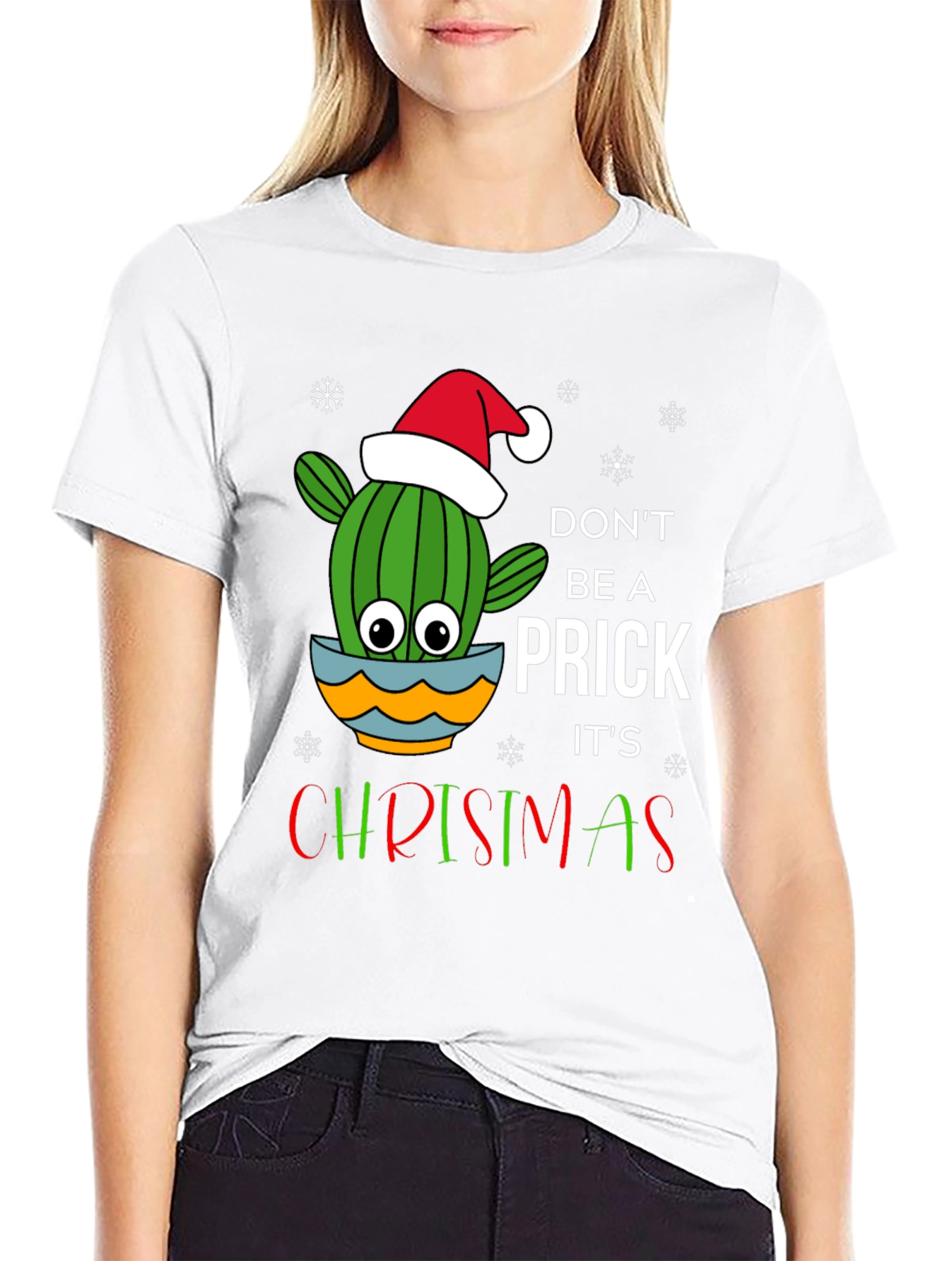 Funny Christmas Cactus Graphic Tee