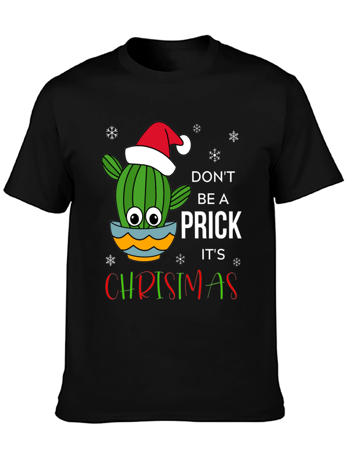 Funny Christmas Cactus Graphic Tee