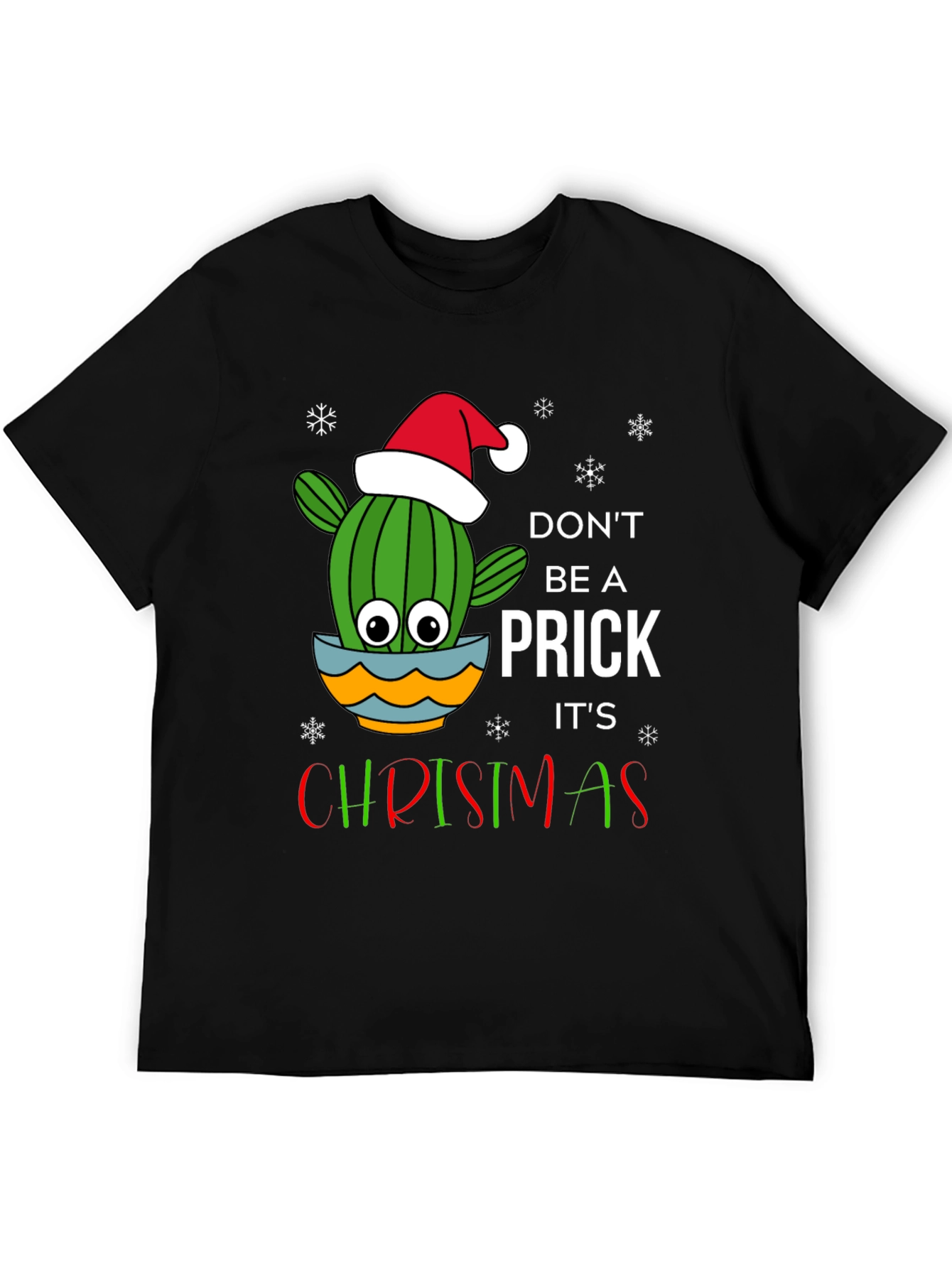 Funny Christmas Cactus Graphic Tee