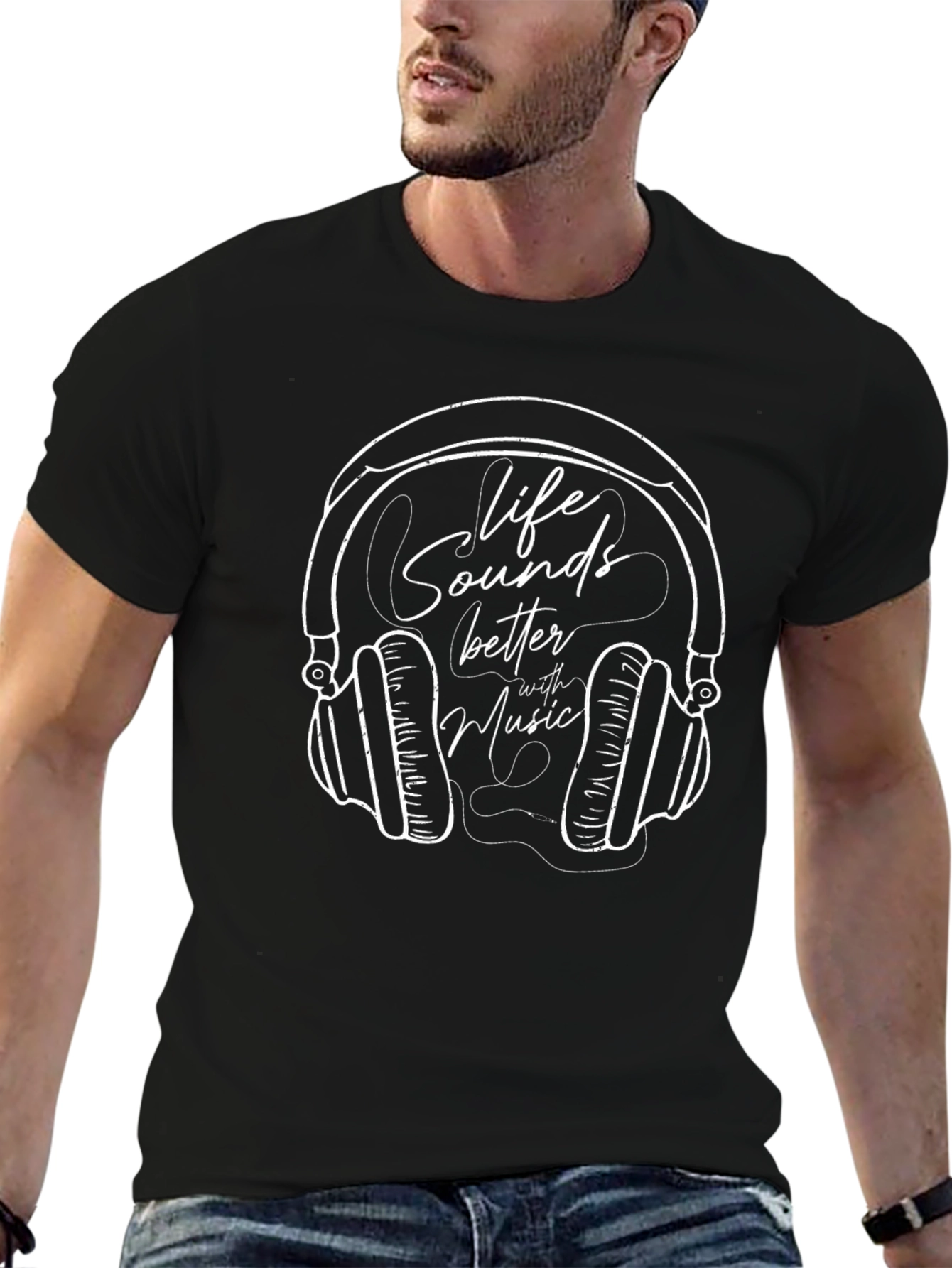Life Sounds Better with Music T-Shirt