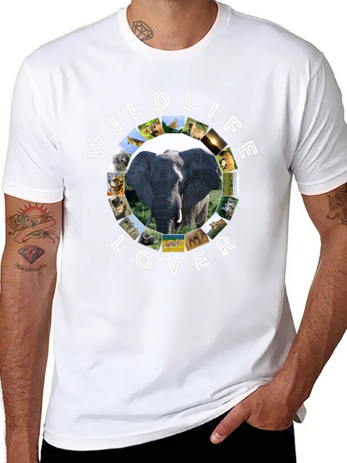 Wildlife Lover Graphic T-Shirt | Animal Print Tee
