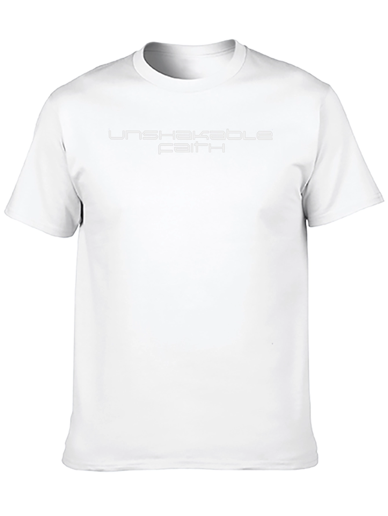 Unshakable Faith Black T-Shirt - Modern Graphic Tee