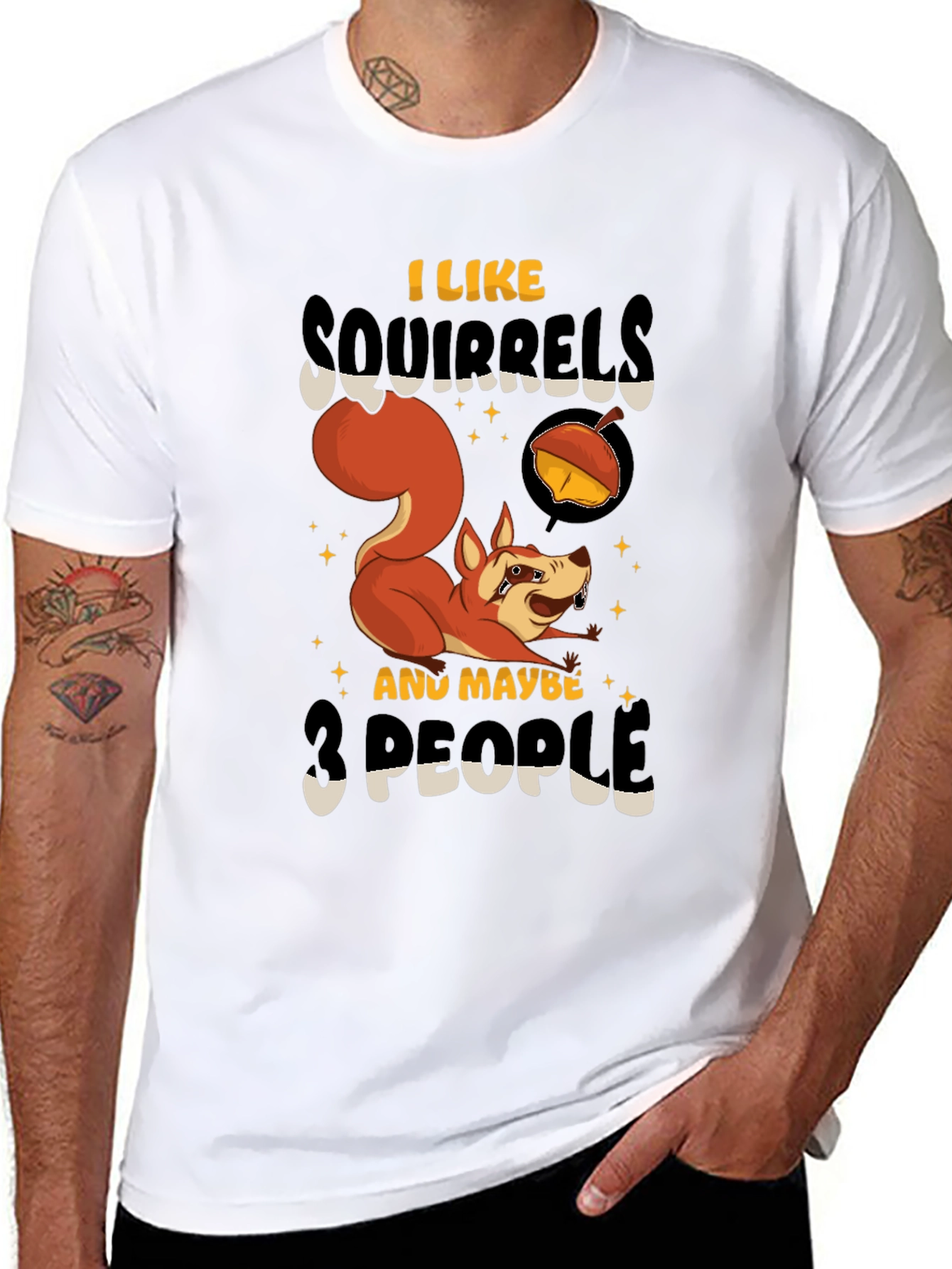 Squirrel Lover Graphic T-Shirt