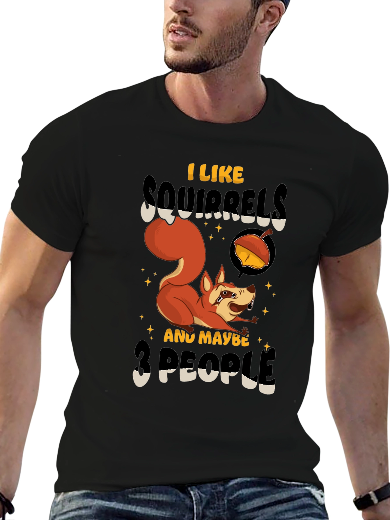 Squirrel Lover Graphic T-Shirt