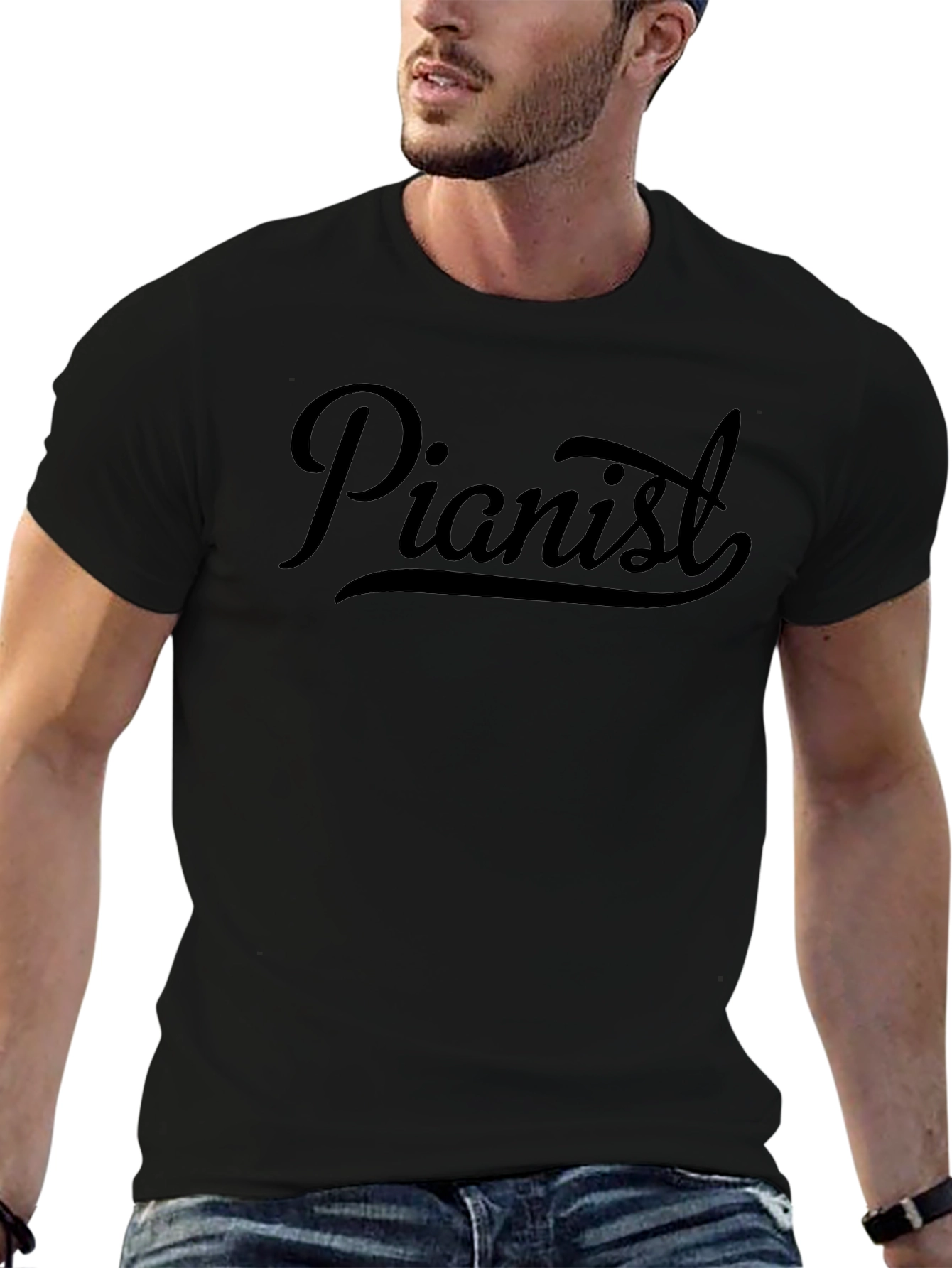 Pianist Graphic T-Shirt - Soft Cotton Tee