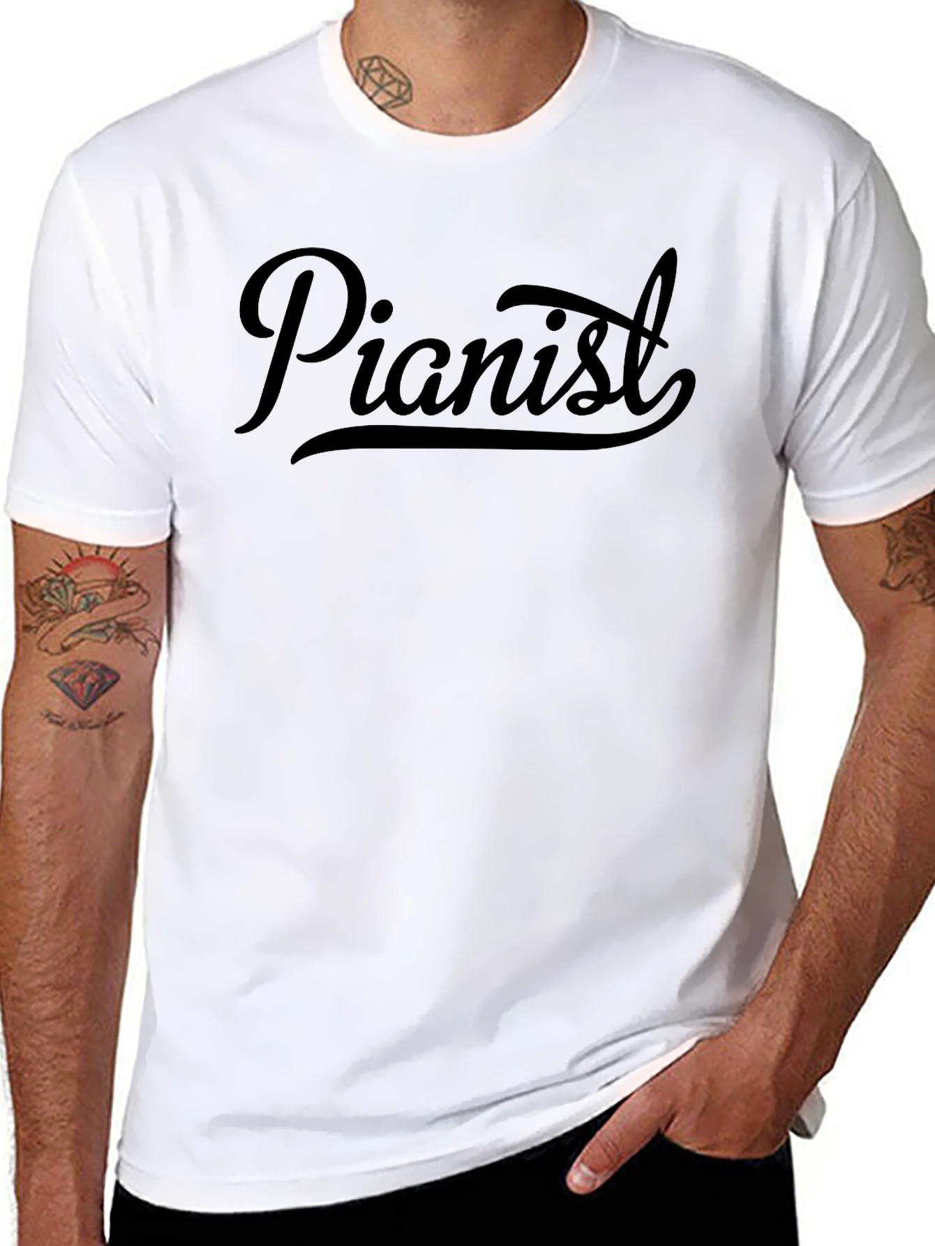 Pianist Graphic T-Shirt - Soft Cotton Tee