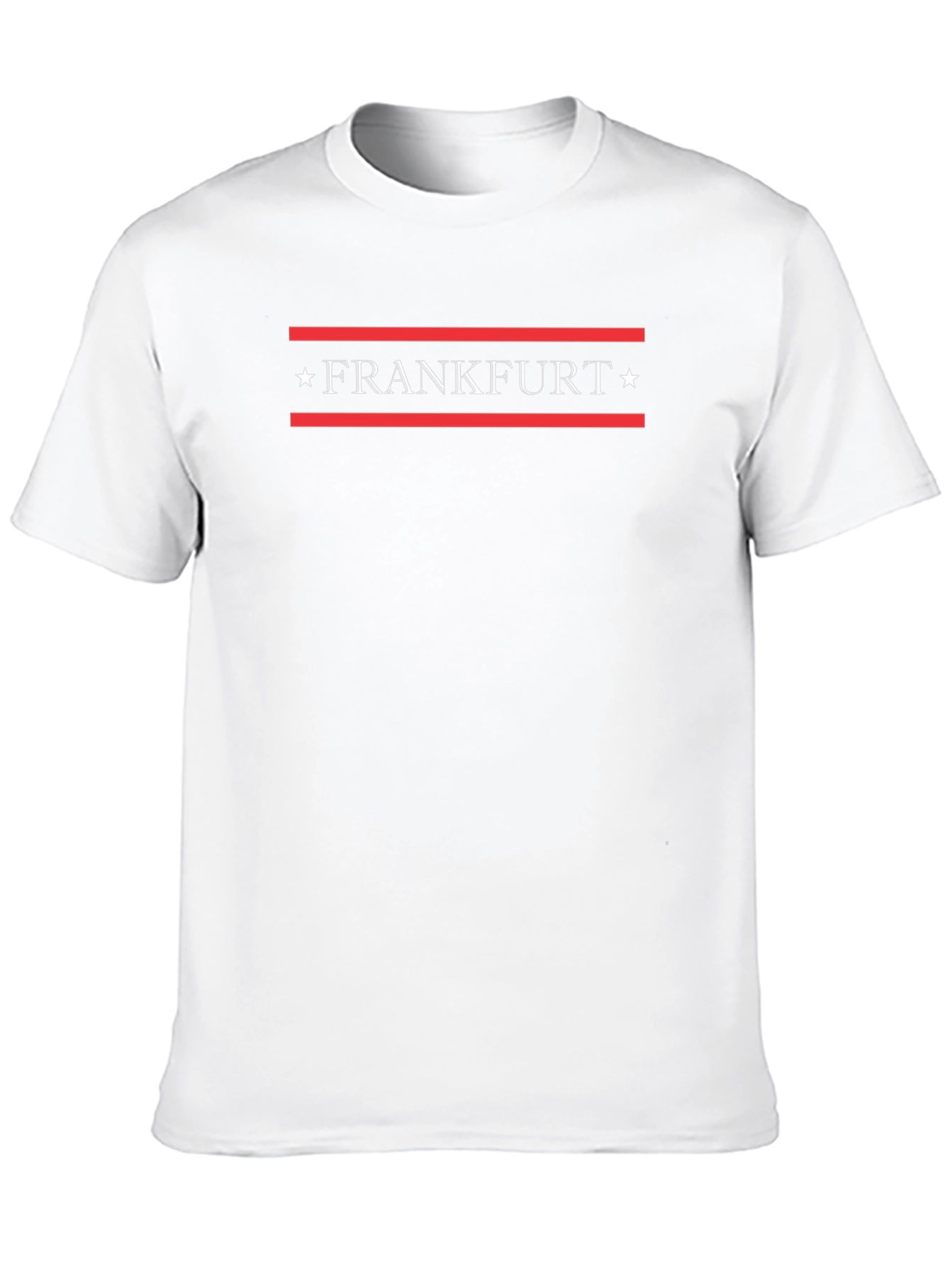 Frankfurt Graphic Tee - Modern Striped Design