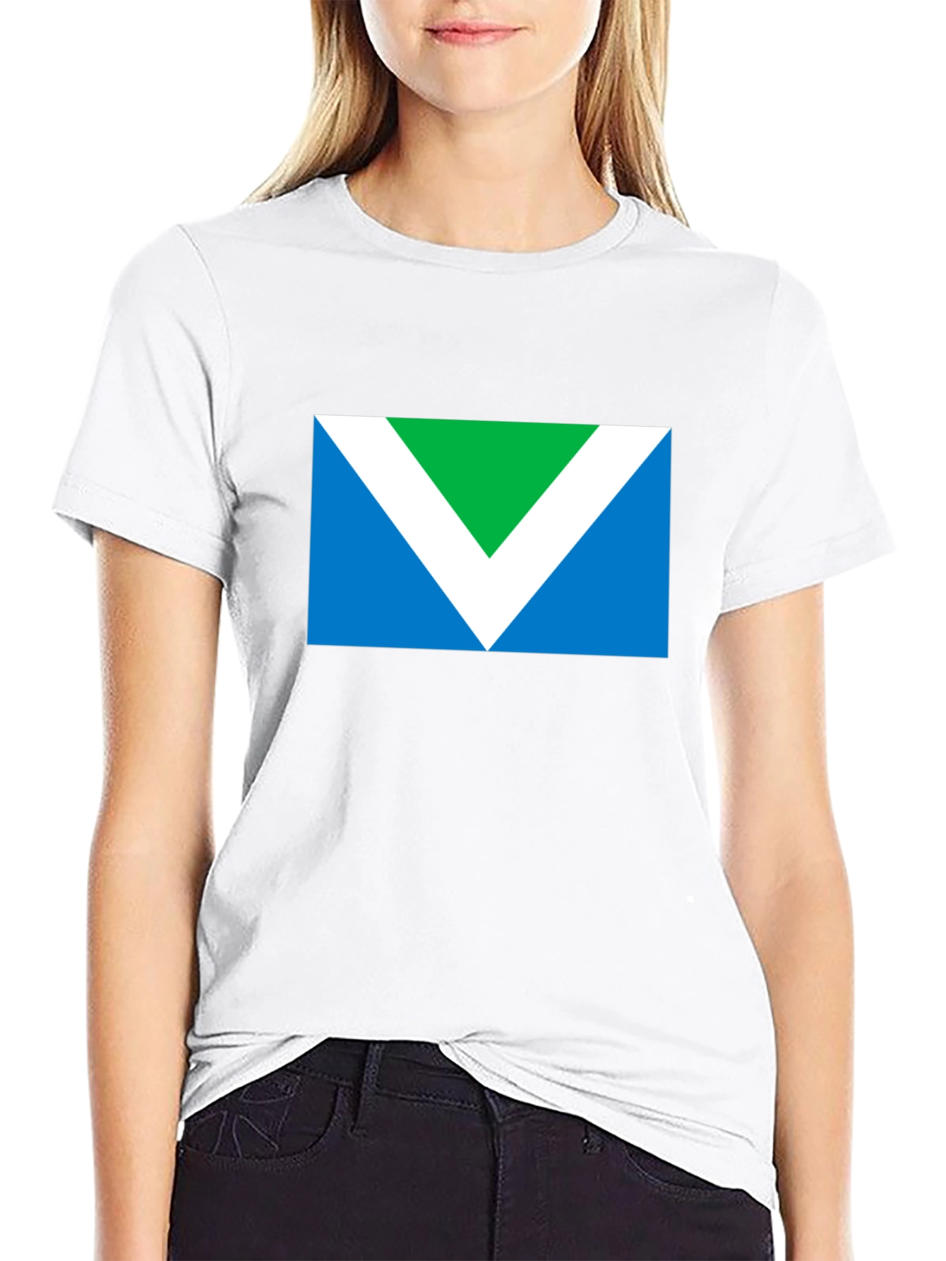 Vegan Symbol T-Shirt - Black Short Sleeve