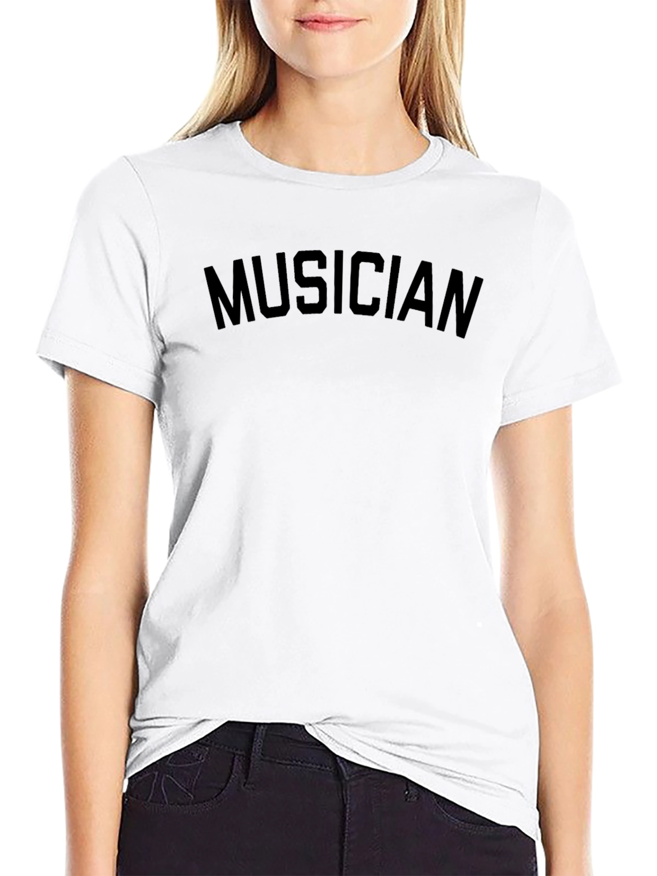 Musician Black Graphic T-Shirt